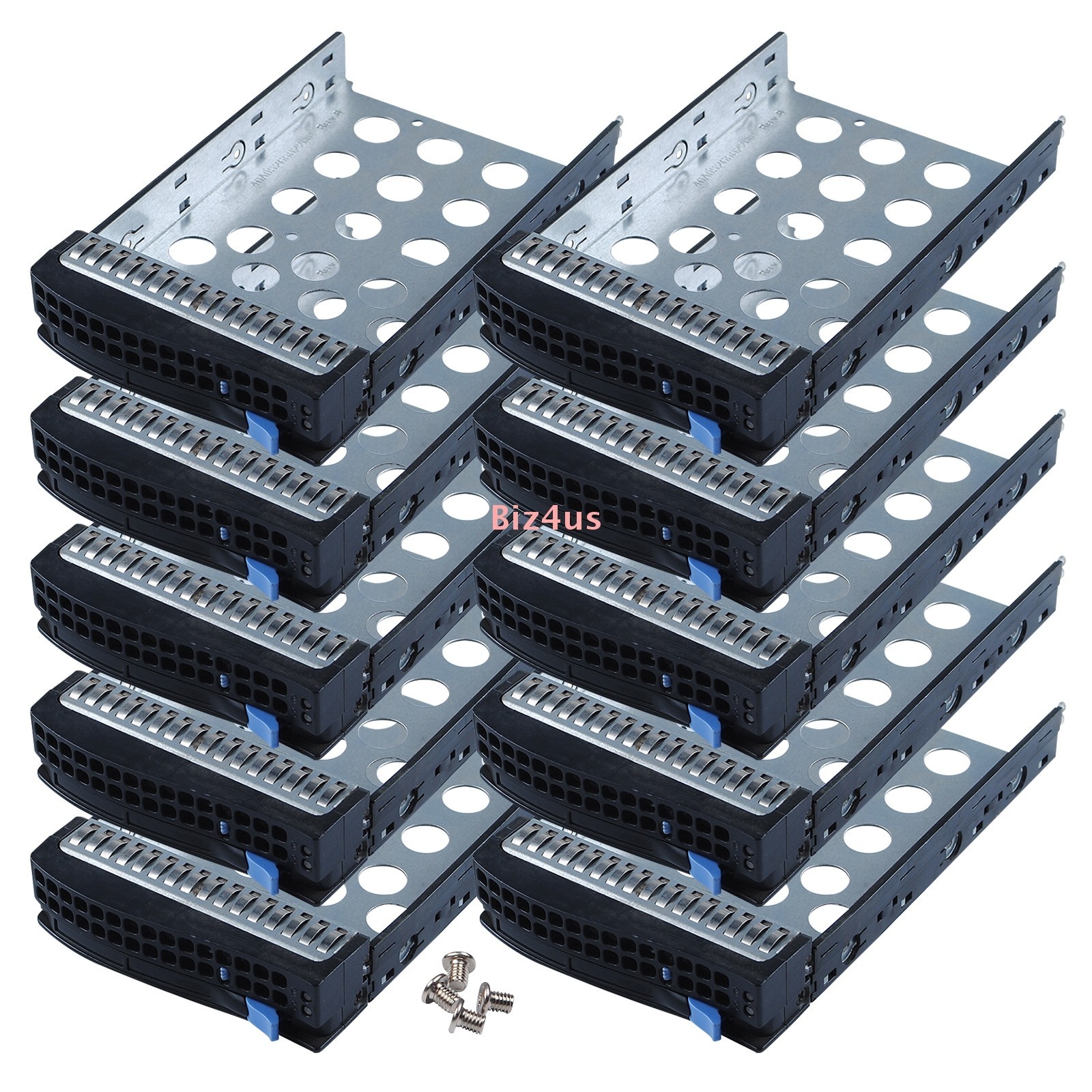 10PCS For Supermicro 3.5" LFF SAS SATA Hard Drive Tray Caddy 01-SC93301 w/Screws