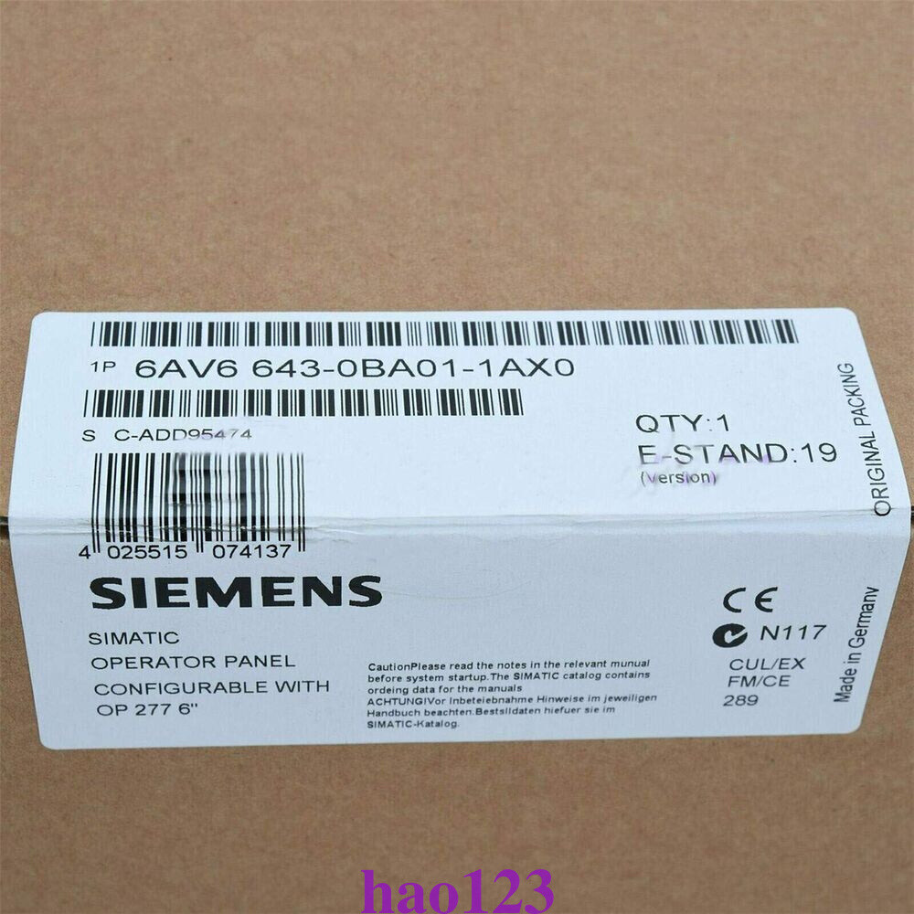 Siemens 6AV6643-0BA01-1AX0 SMART PLC Module In stock(UPS/FedEx) NEW