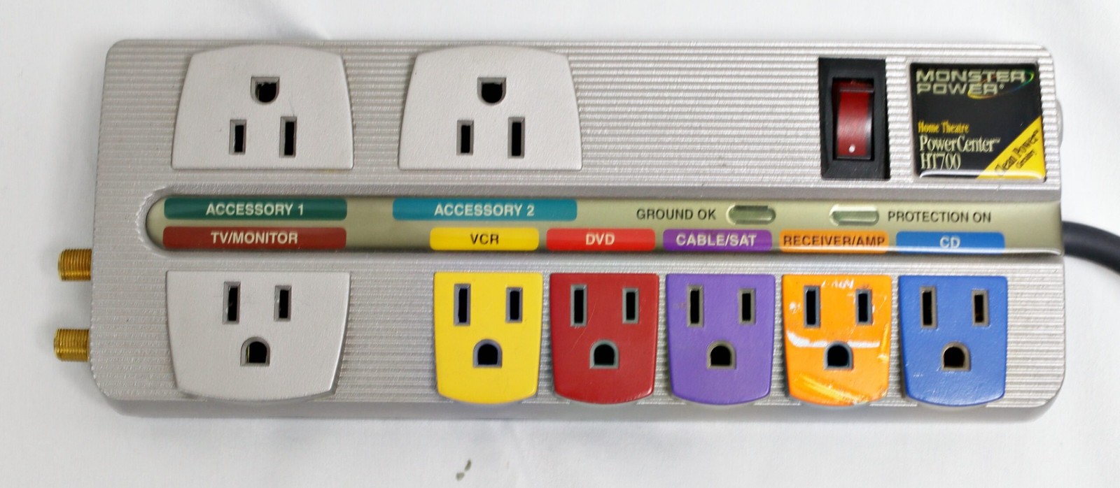 Monster Power HT700 Home Theatre PowerCenter Surge Protector Outlet