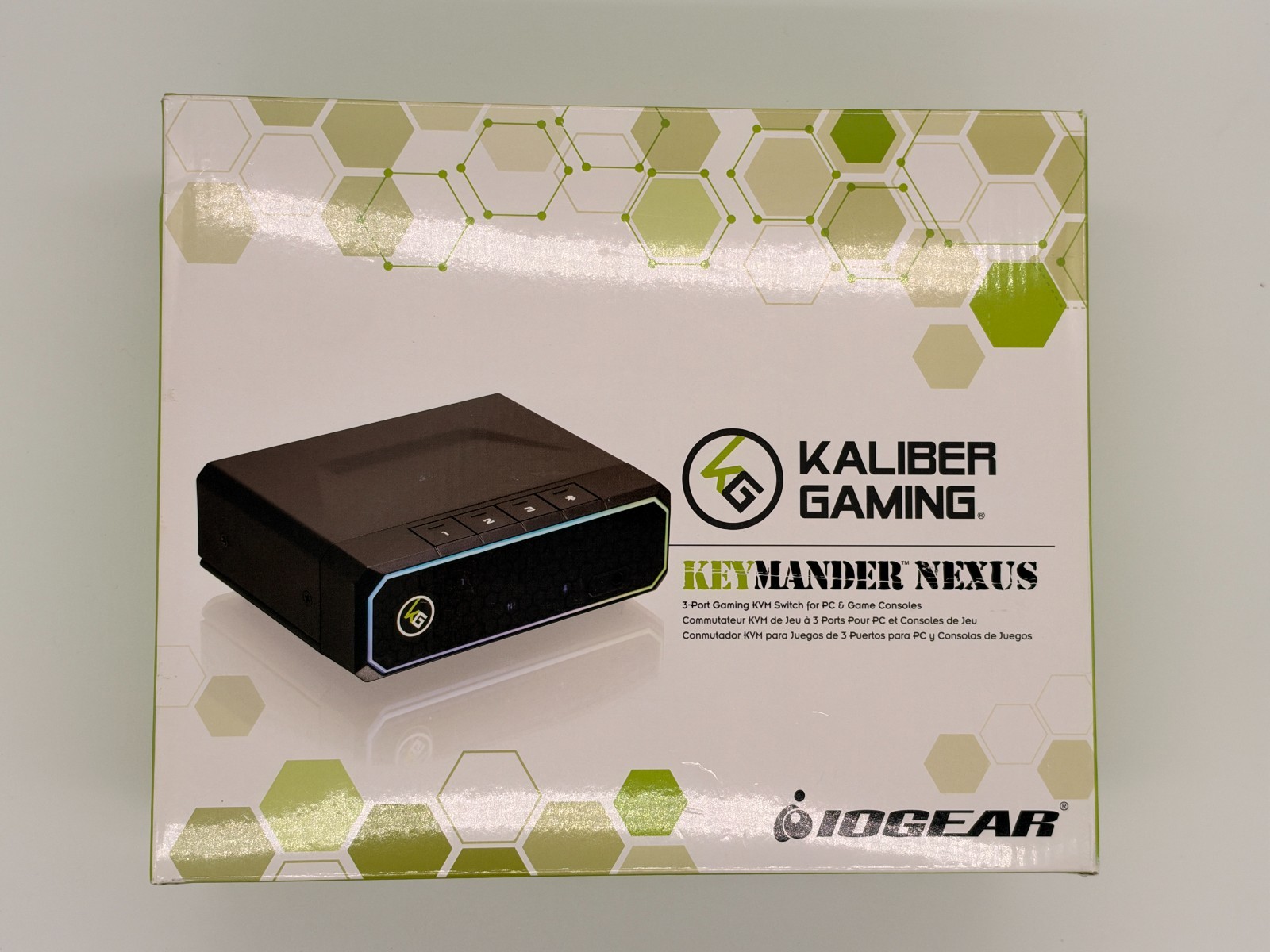IOGEAR KeyMander Nexus GCS1337 3-Port 4K HDMI 2.1 Gaming KVM Switch New Open Box