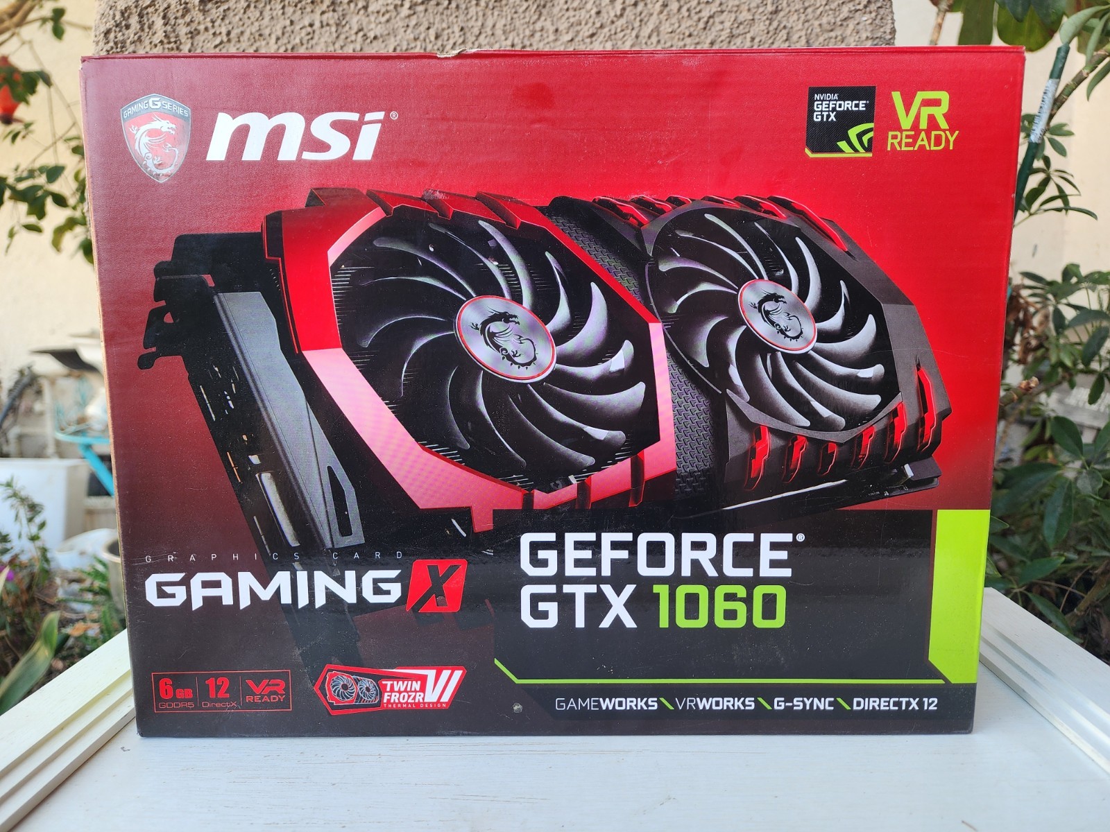 MSI GeForce GTX 1060 Gaming X 6GB GDDR5 Graphics Card Dual Fan Original Box