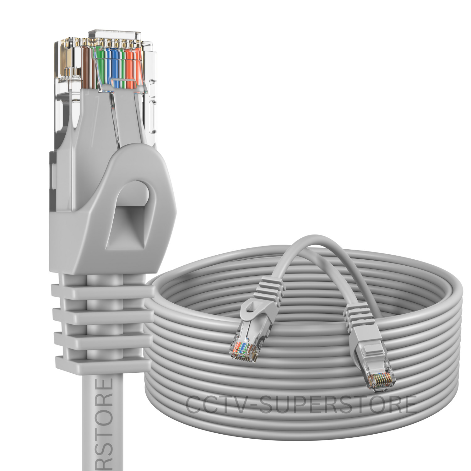 25 ft CAT6 Network Ethernet Patch Cable XBOX PS3 25 feet GIGABIT 500MHz Gray