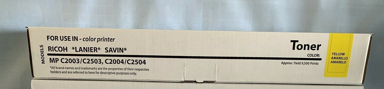 1 YELLOW Toner for Ricoh Aficio MP C2003,C2004,C2503,C2504 841919 MADE IN JAPAN