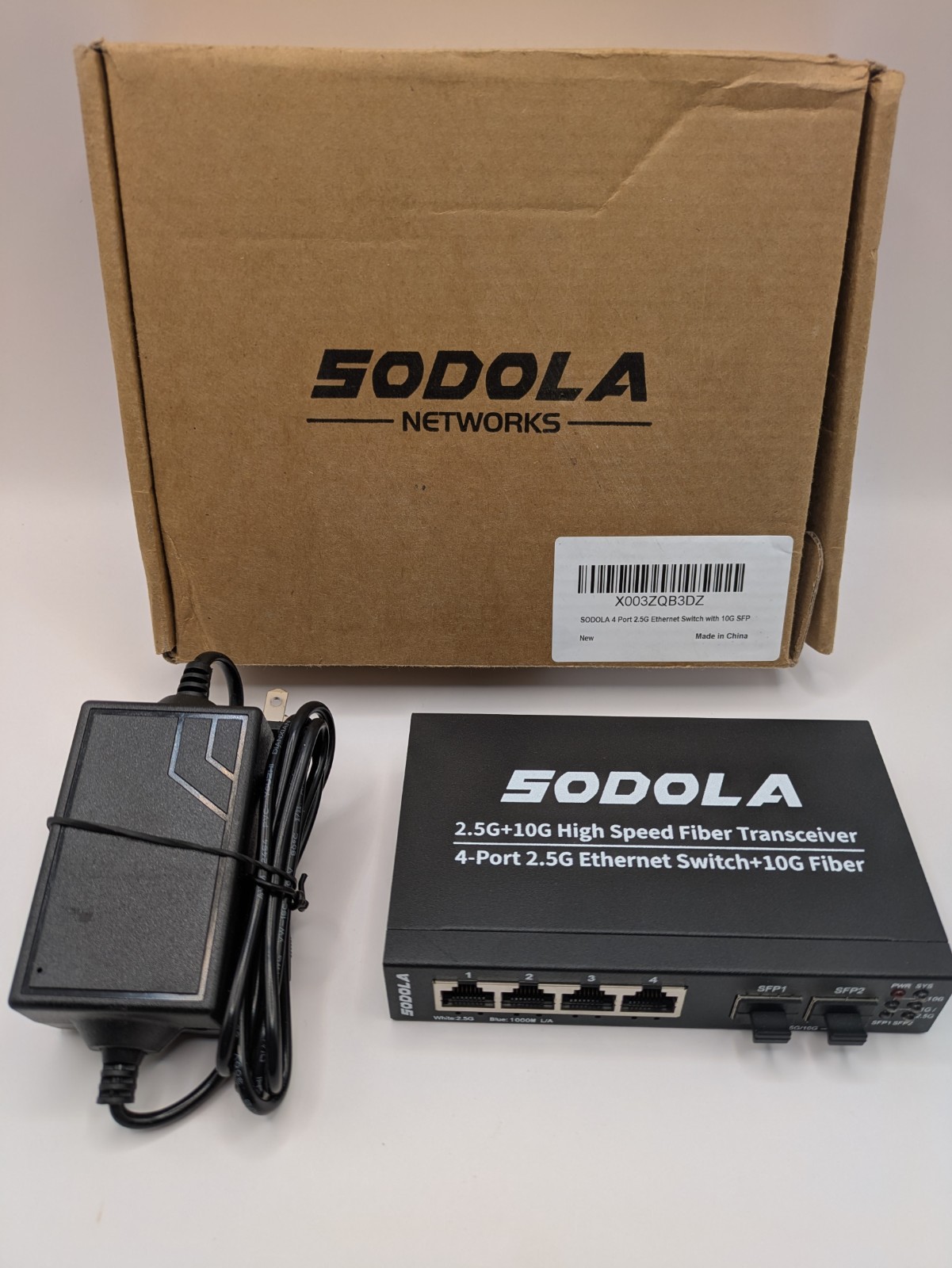 6-Port 2.5G Ethernet Switch, Unmanaged, 4x 2.5G, 2x 10G SFP, Wall Mount, 60Gbps
