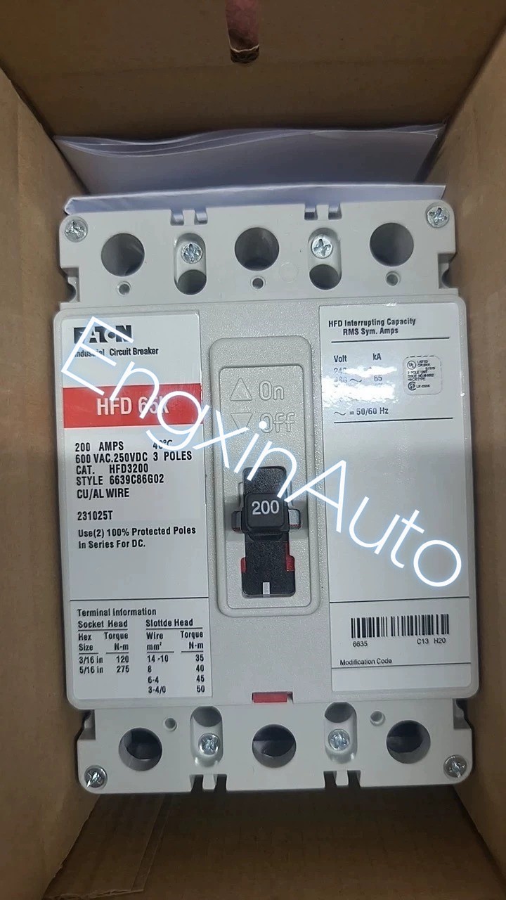 One NEW EATON HFD3200 Circuit Breaker