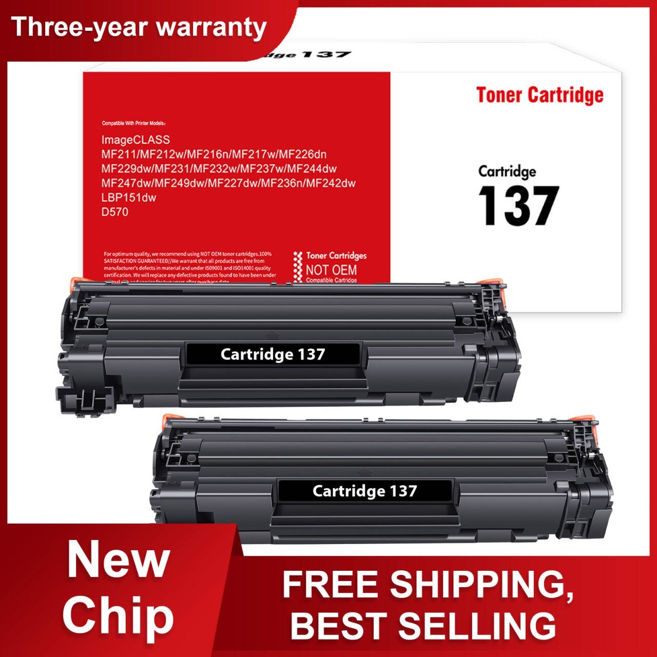 2 CRG 137 Toner For Canon 137 Toner Cartridge MF212w MF227dw MF232w MF244dw D570
