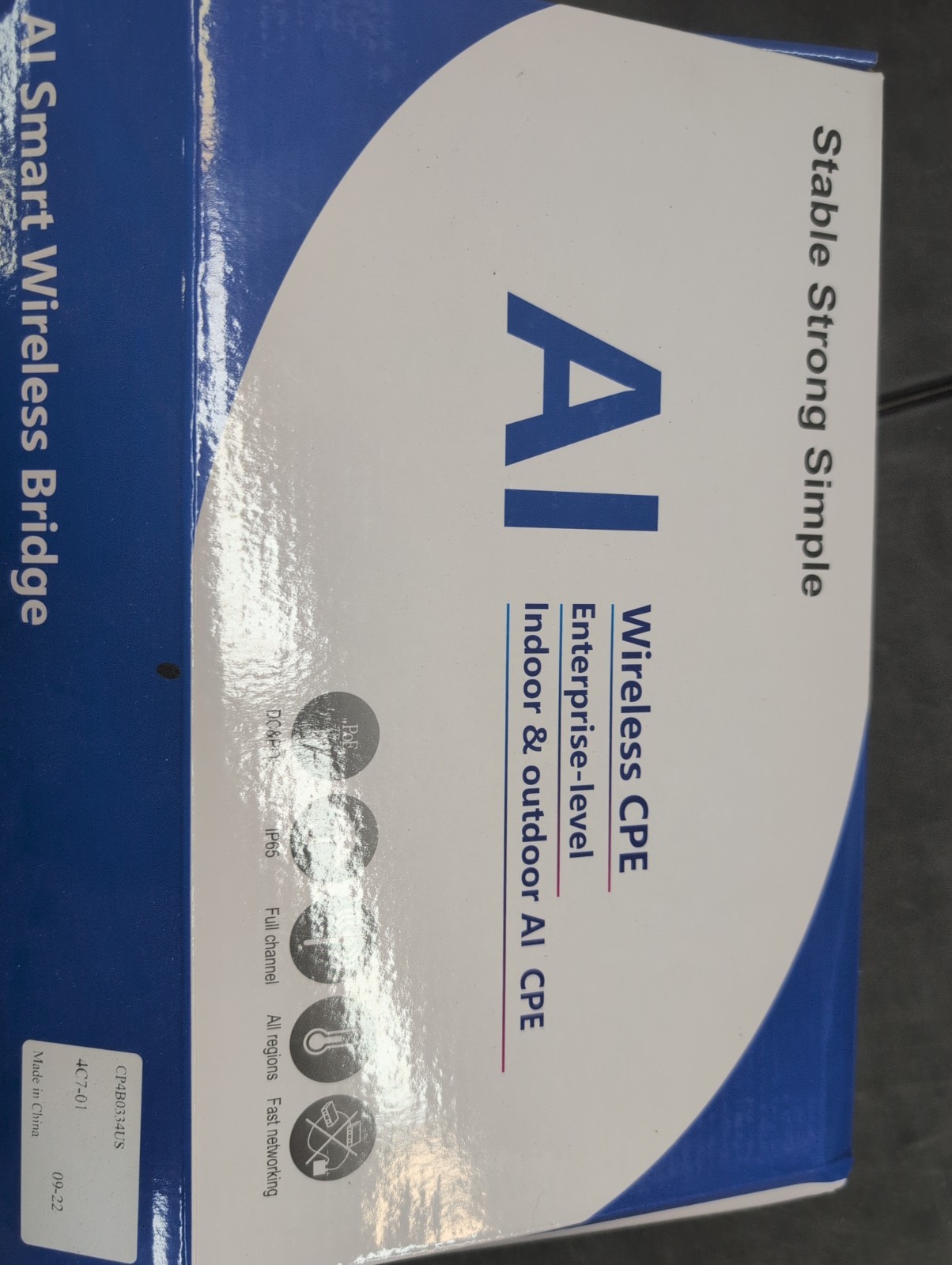 AdaLov CPE660 5.8GHz 300Mbps Wireless Bridge 3KM PtP PoE 