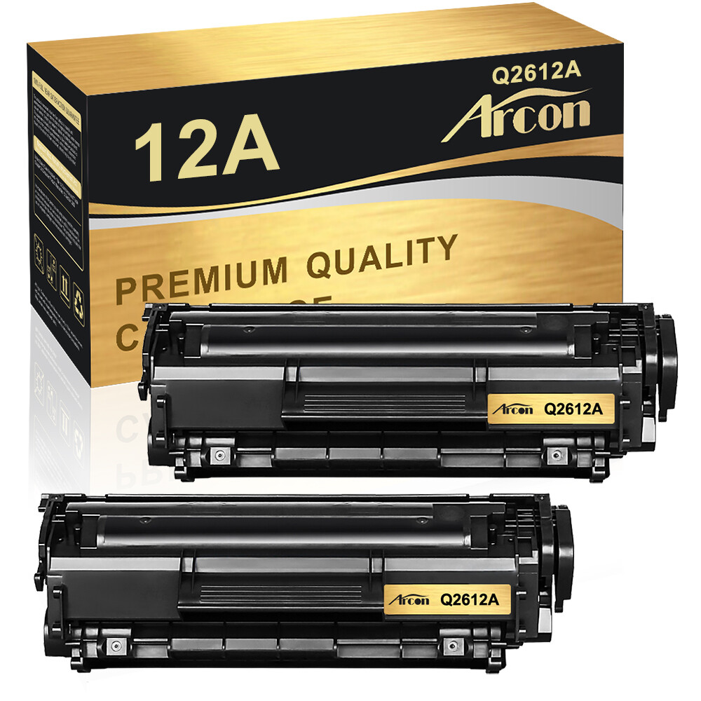 2PK Q2612A 12A Toner Cartridge For HP LaserJet 1018 3050 3052 3055 1010 1012