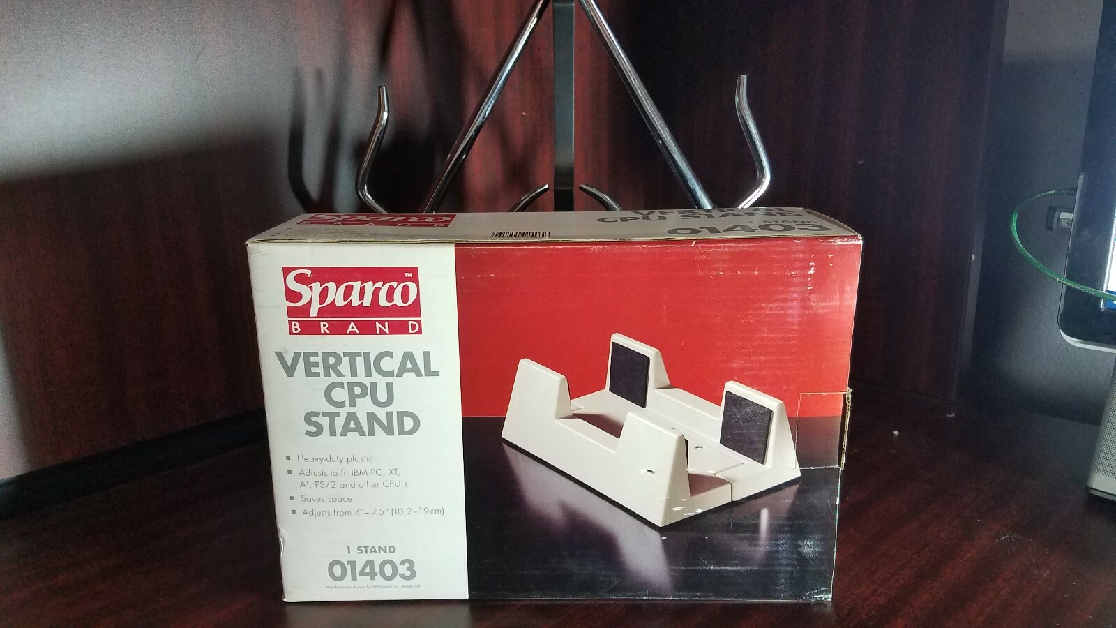 VINTAGE Rare Sparco Brand Adjustable CPU Stand for IBM PC, XT, AT, PS/2, ATX