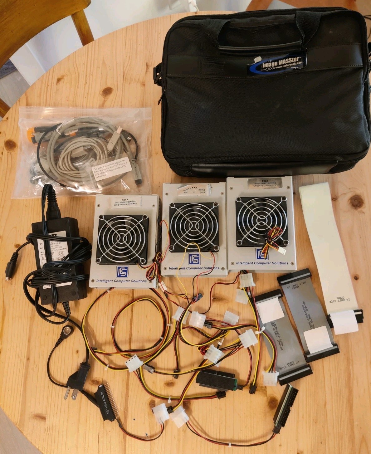 Lot of 3 – ICS Image MASSter Forensic Hard Drive Duplicators w/ Case & Cables