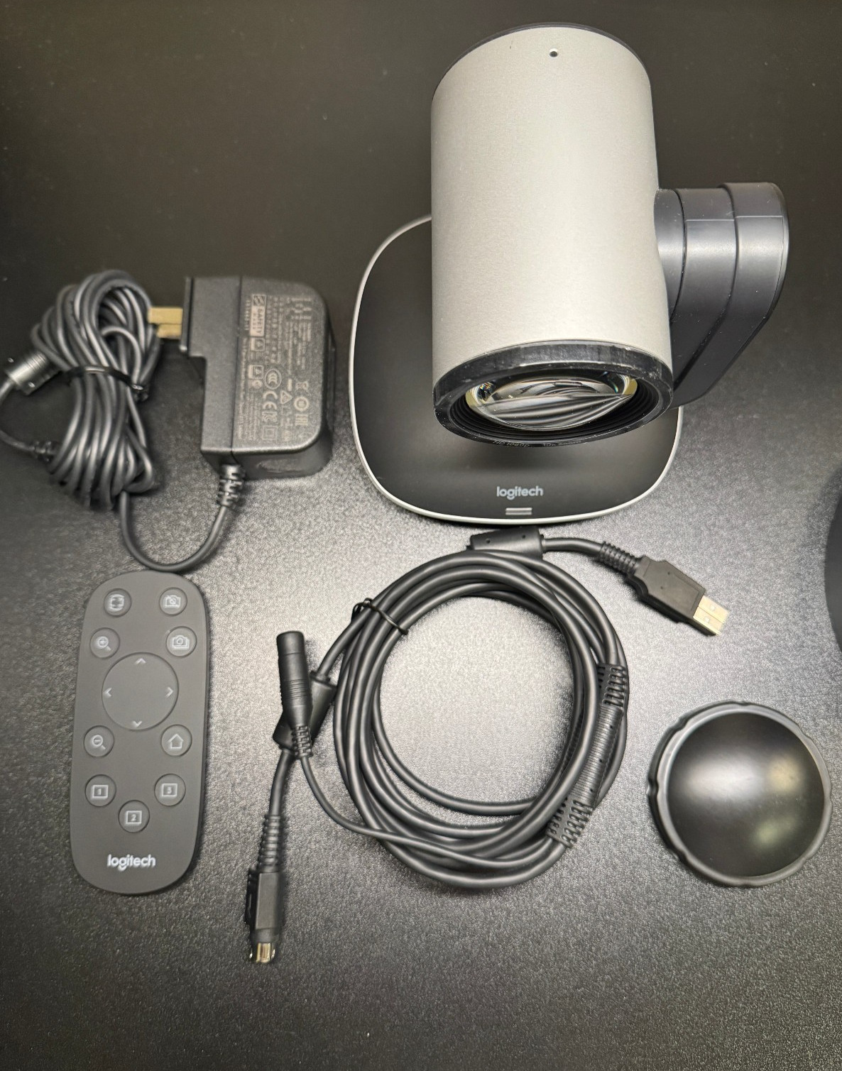 Logitech PTZ Pro 2 Video Conference Camera with Accessories - Black/Silver