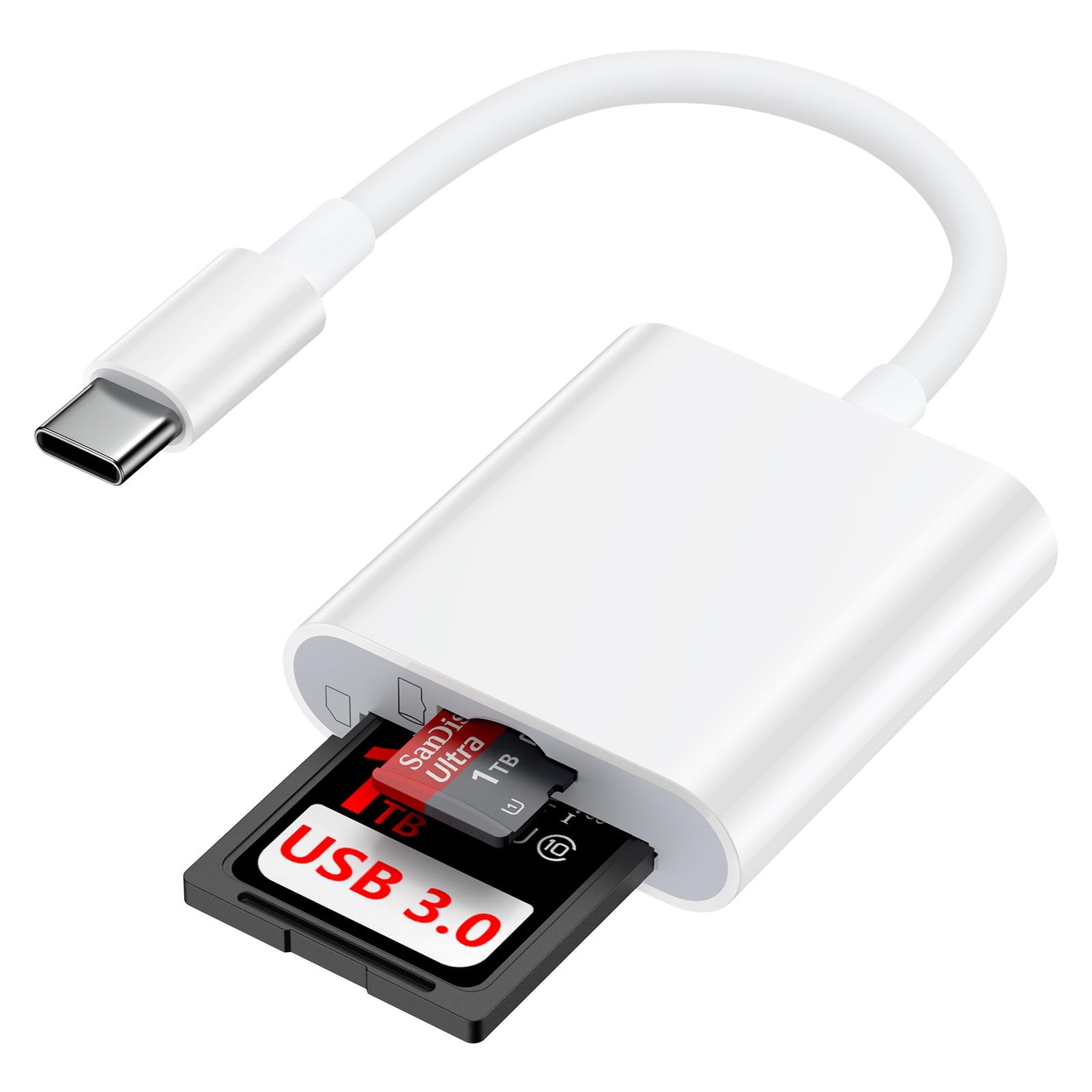 for iPhone 17e 17 17 Max, SD Card Reader for iPhone 16e 16 Max Plus 15 iPad M...