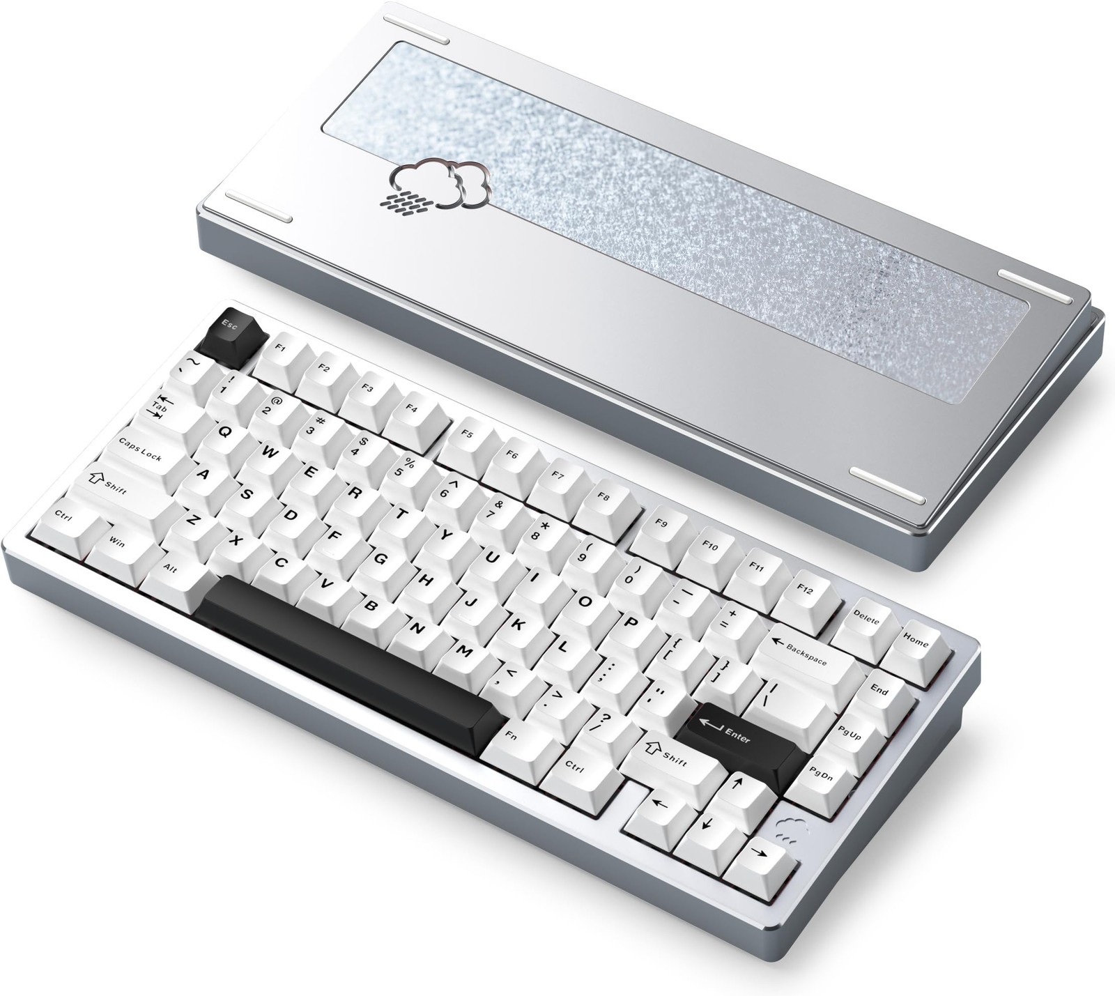 KIBU Wobkey Rainy 75 Mechanical Keyboard Silver English Layout