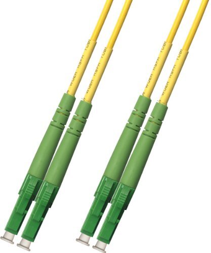 1M Singlemode Duplex Fiber Optic Cable 9/125 LC APC Patch Cable Patch Cord