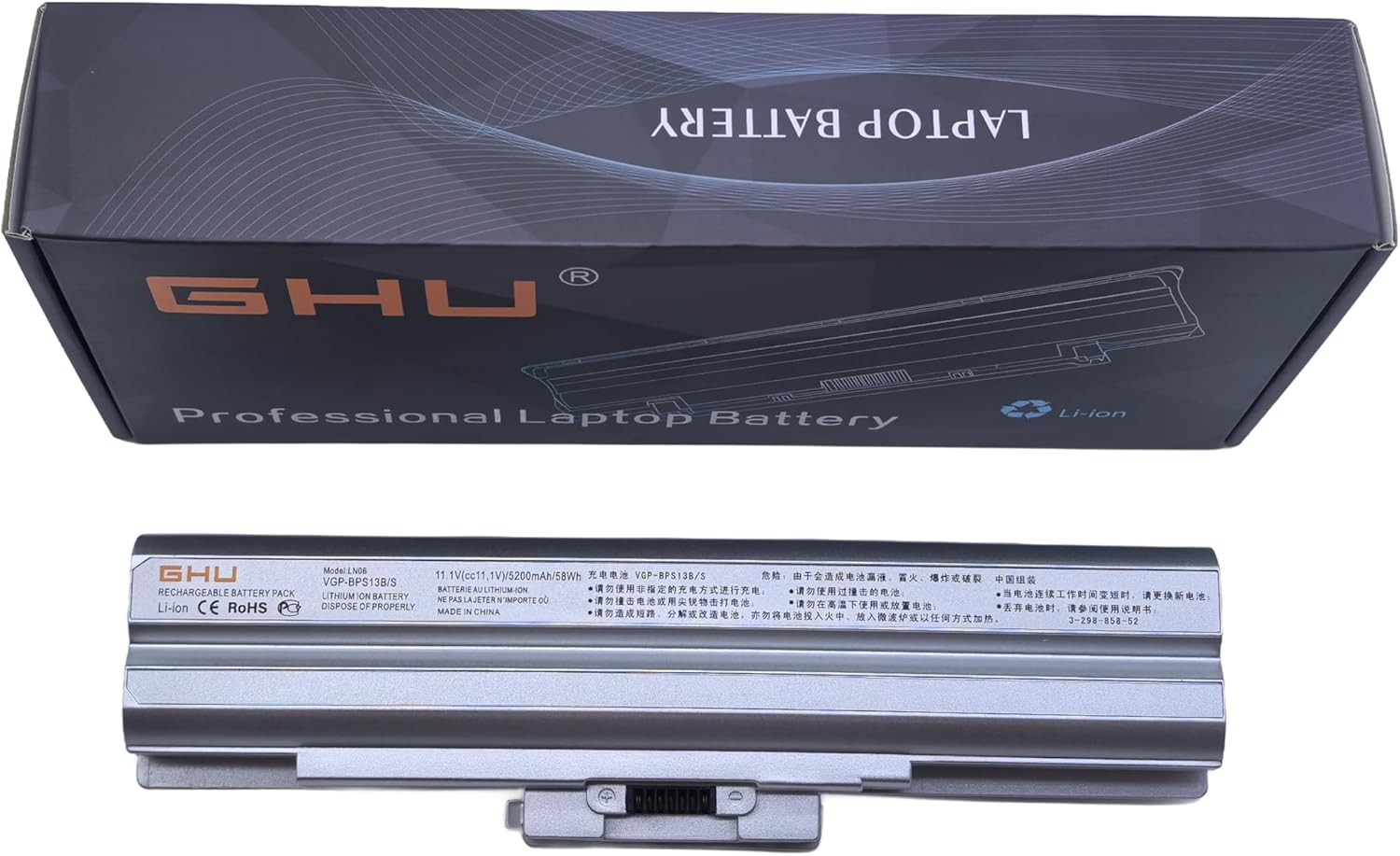 New Battery 58WH Replacement for VGP BPS13B VGP BPS13 Q VGP BPS13B Q VGP BPS21A
