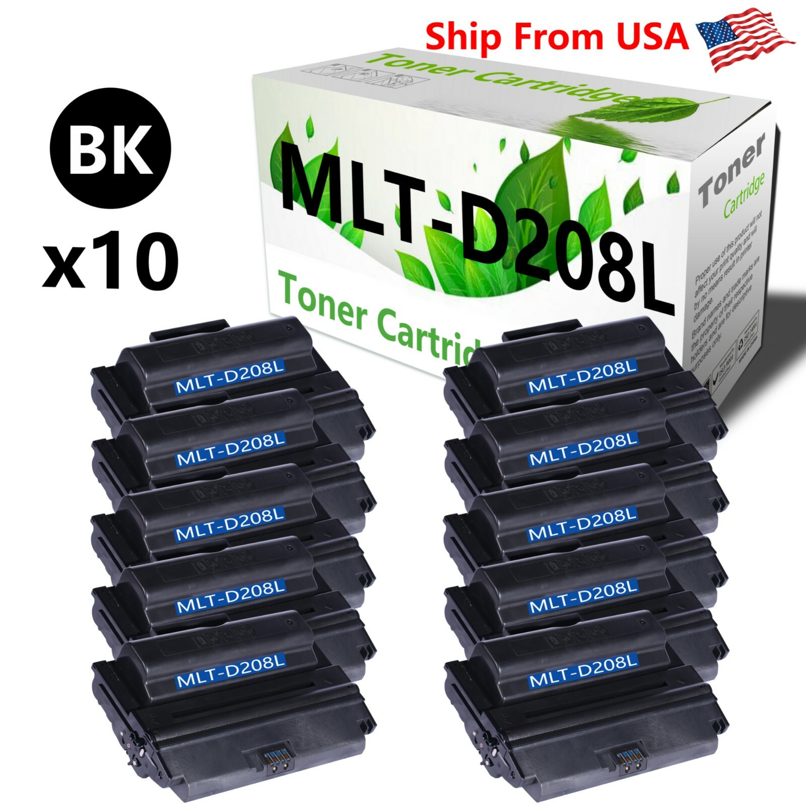 10PK MLT D208L Toner Cartridge for Samsung SCX-5835FN