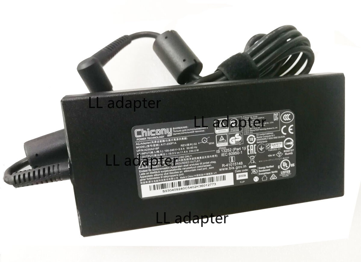 Chicony 230W AC Adapter Charger For Fujitsu Celsius H780 Power Supply 7.4mm