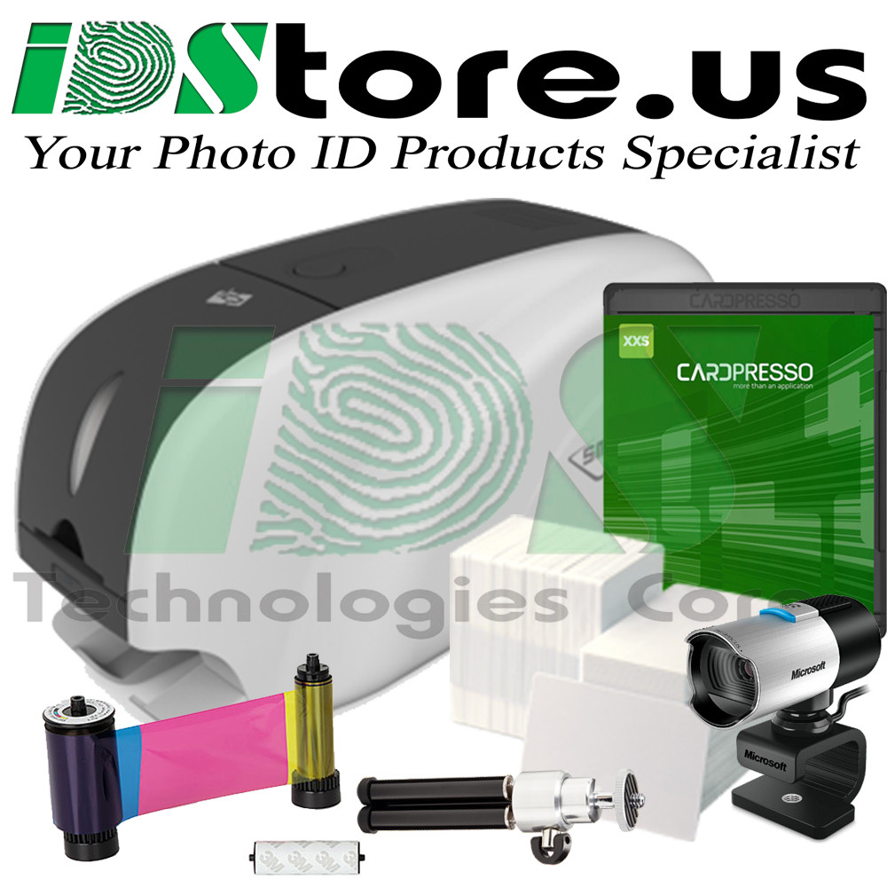 IDP Smart 31S Single Side Complete Photo ID Card Printer System 