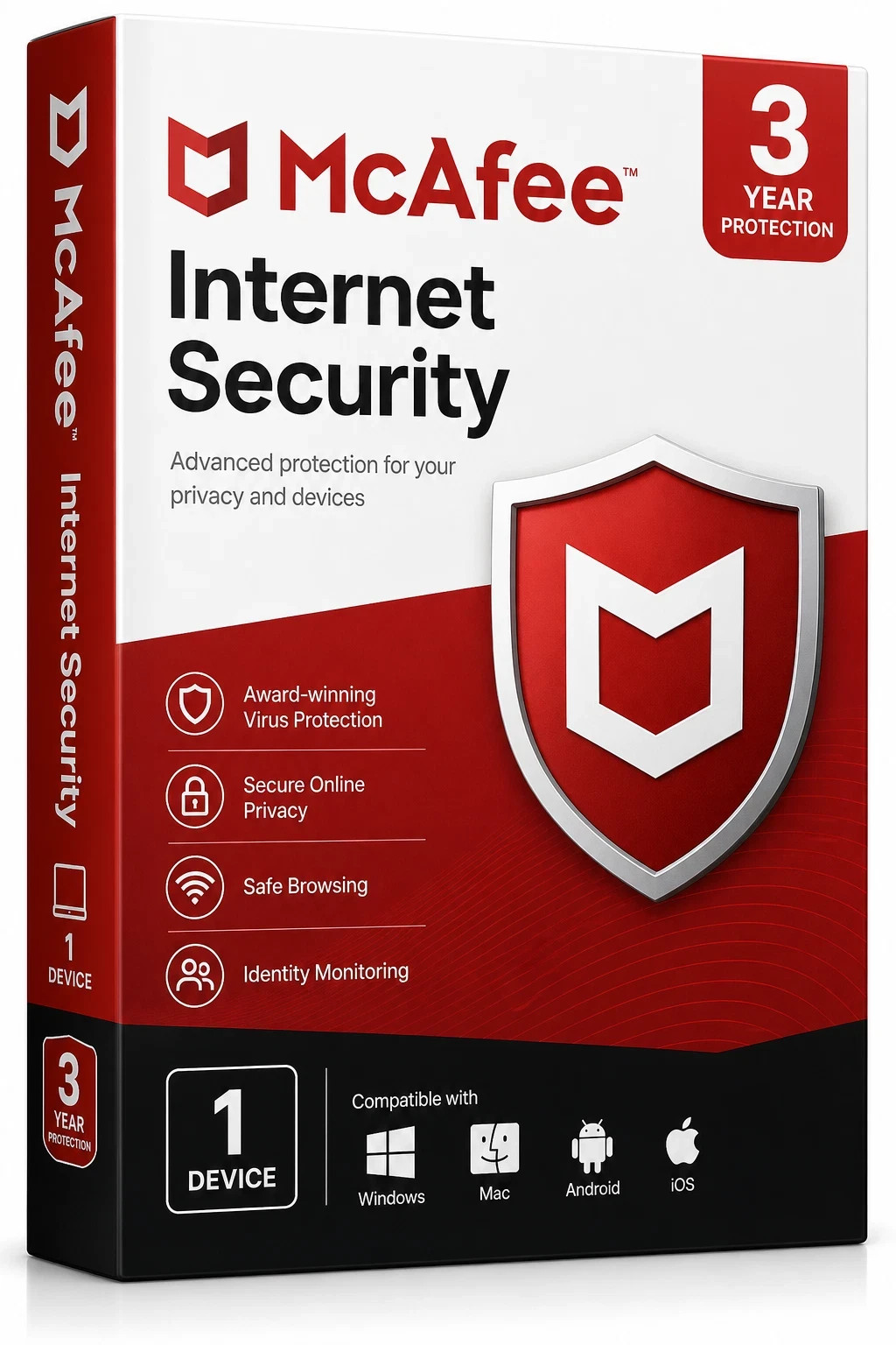 McAfee Internet Security 1 Device 3 Years