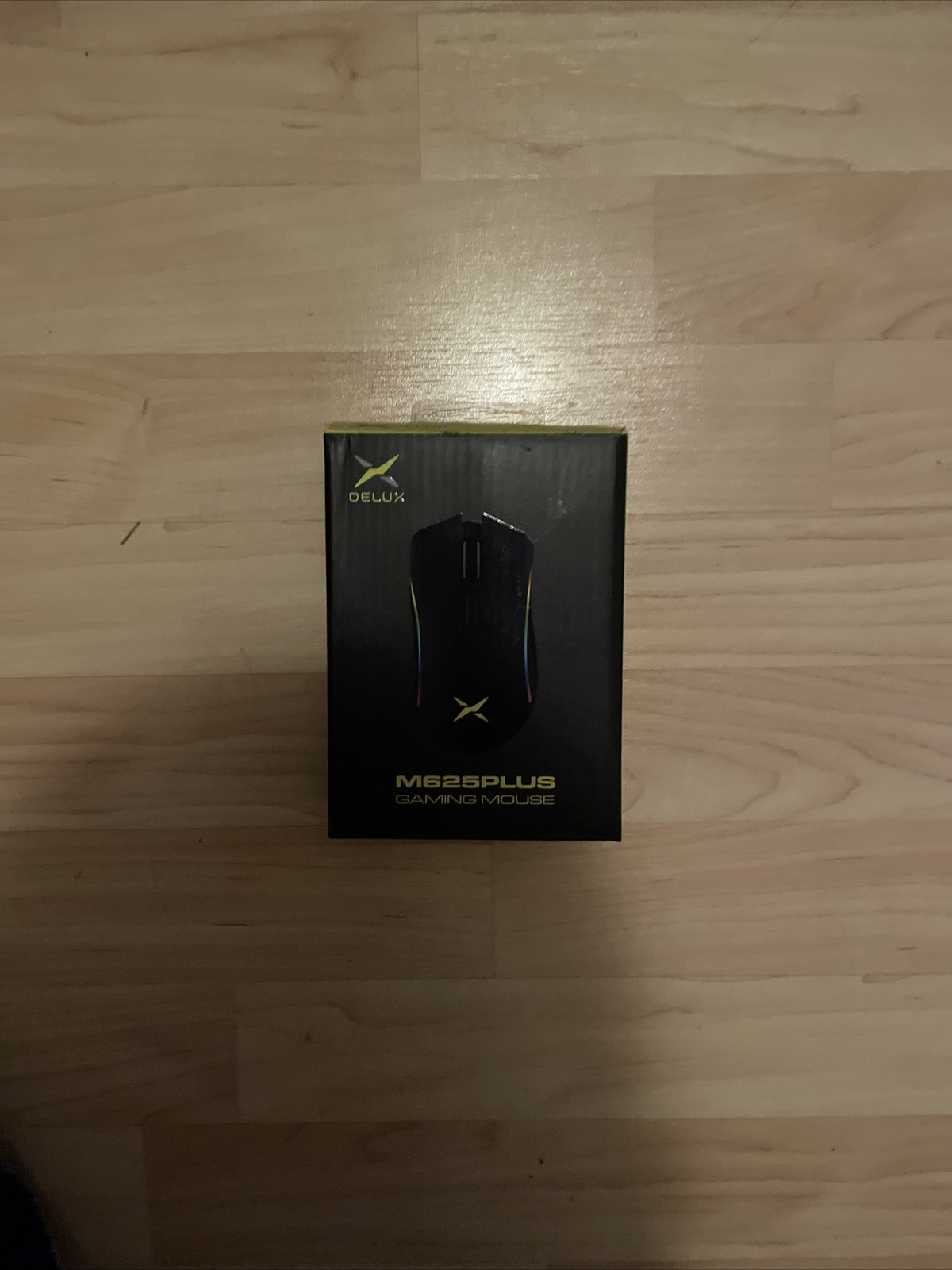 DELUX MOUSE WIRELESS BLACK WITH LEDS