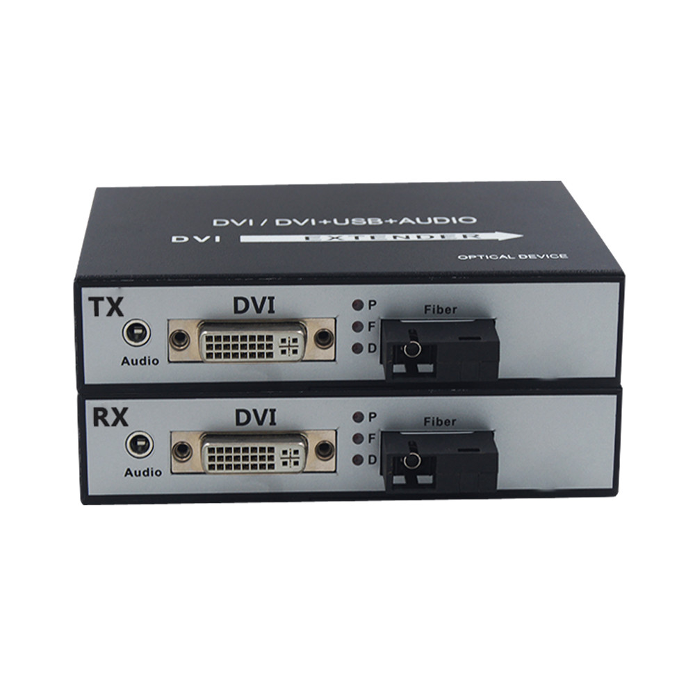 DVI over Fiber Optic Media Converters Optical Extenders SC single fiber 20Km