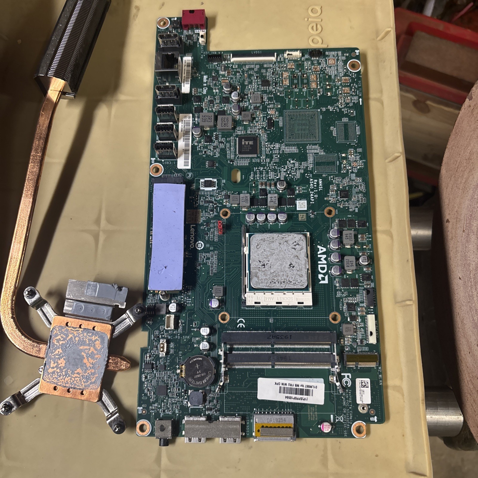 01LM887 Lenovo IdeaCentre A540-24API AIO Motherboard System Board w/RYZEN & Ram