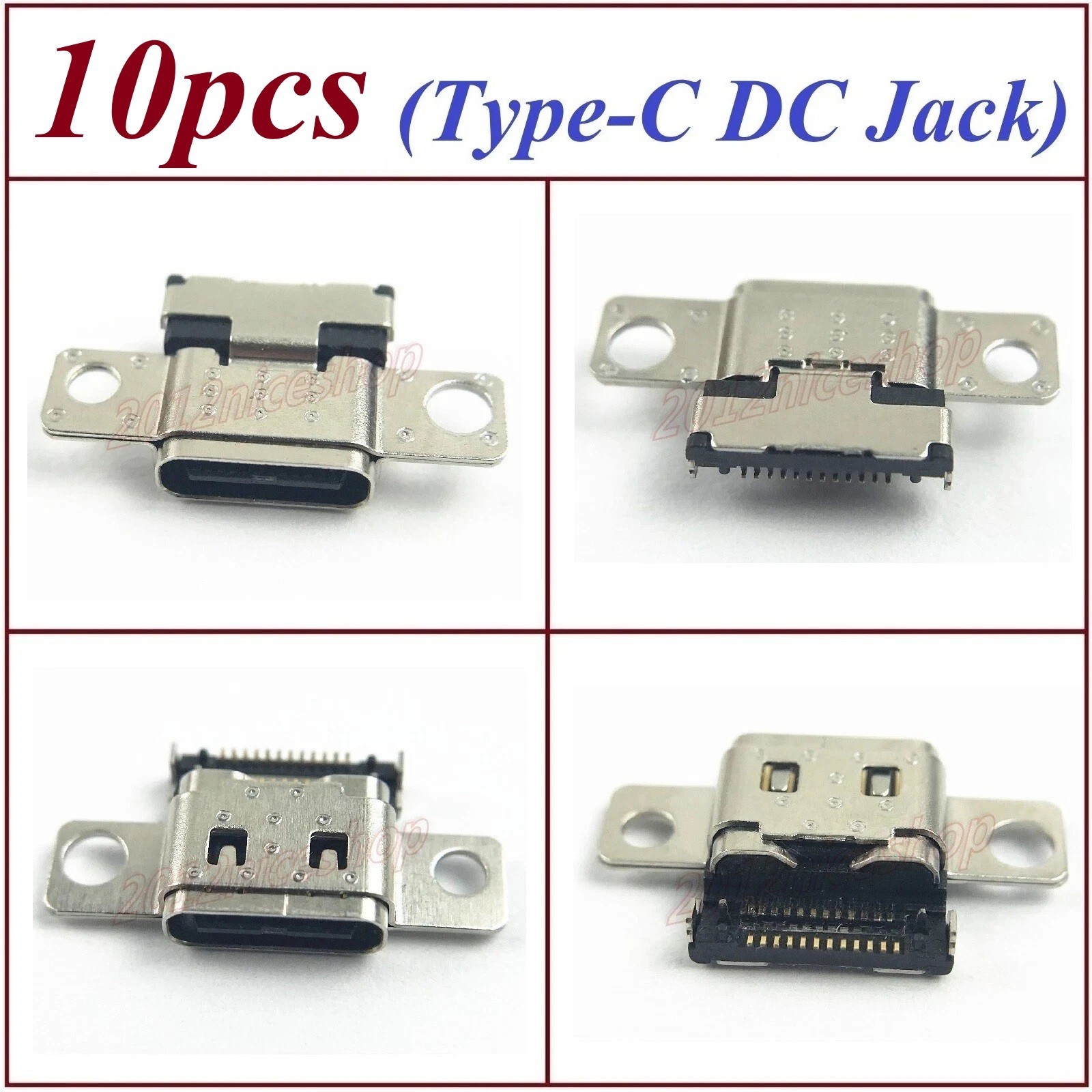 10pcs OEM Type-C DC in Power Socket Jack For Lenovo ThinkPad E14 E15 Gen 2 3 4
