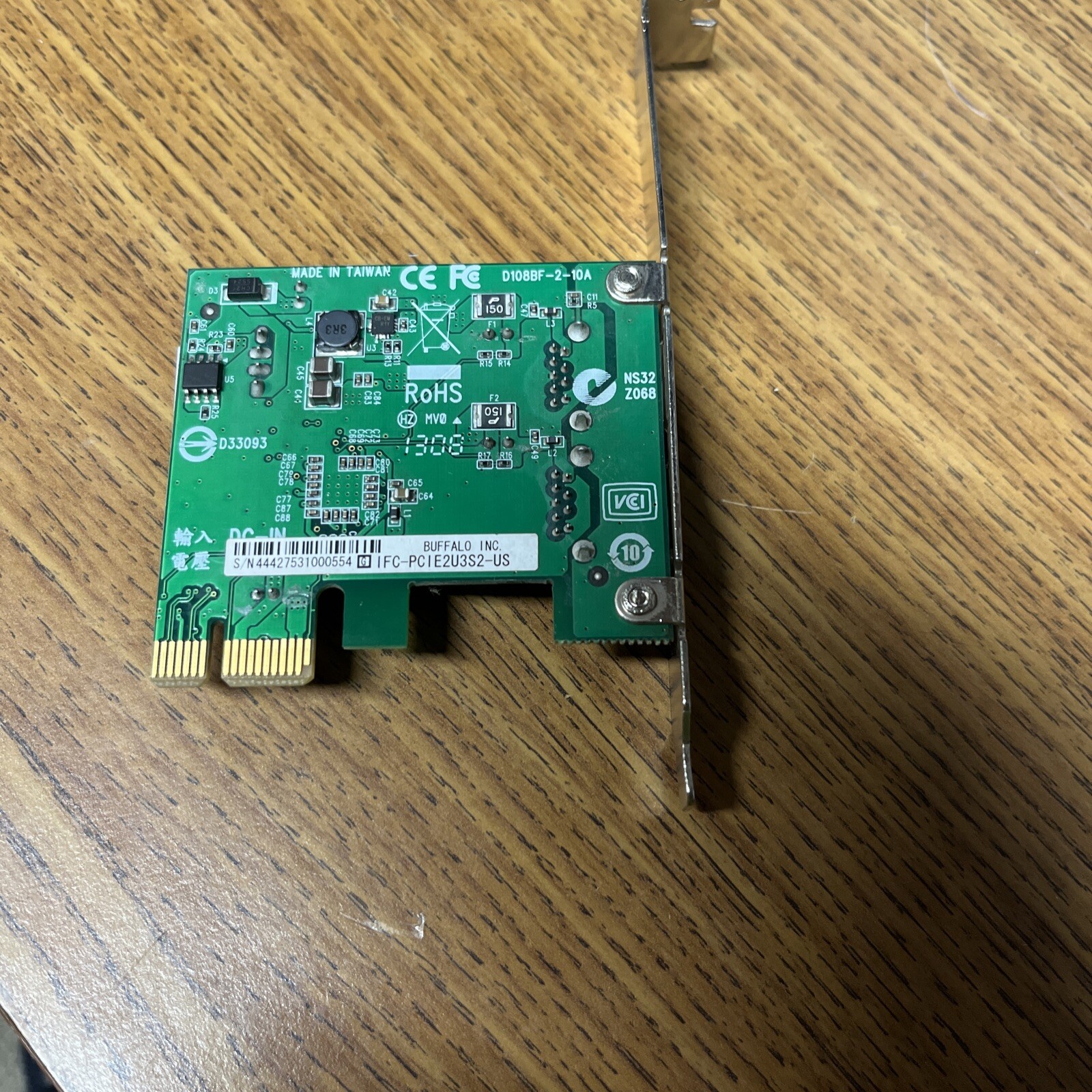 124038722780 Buffalo USB 3.0 2-Port PCI-Express Interface Board (IFC-PCIE2U3S2)