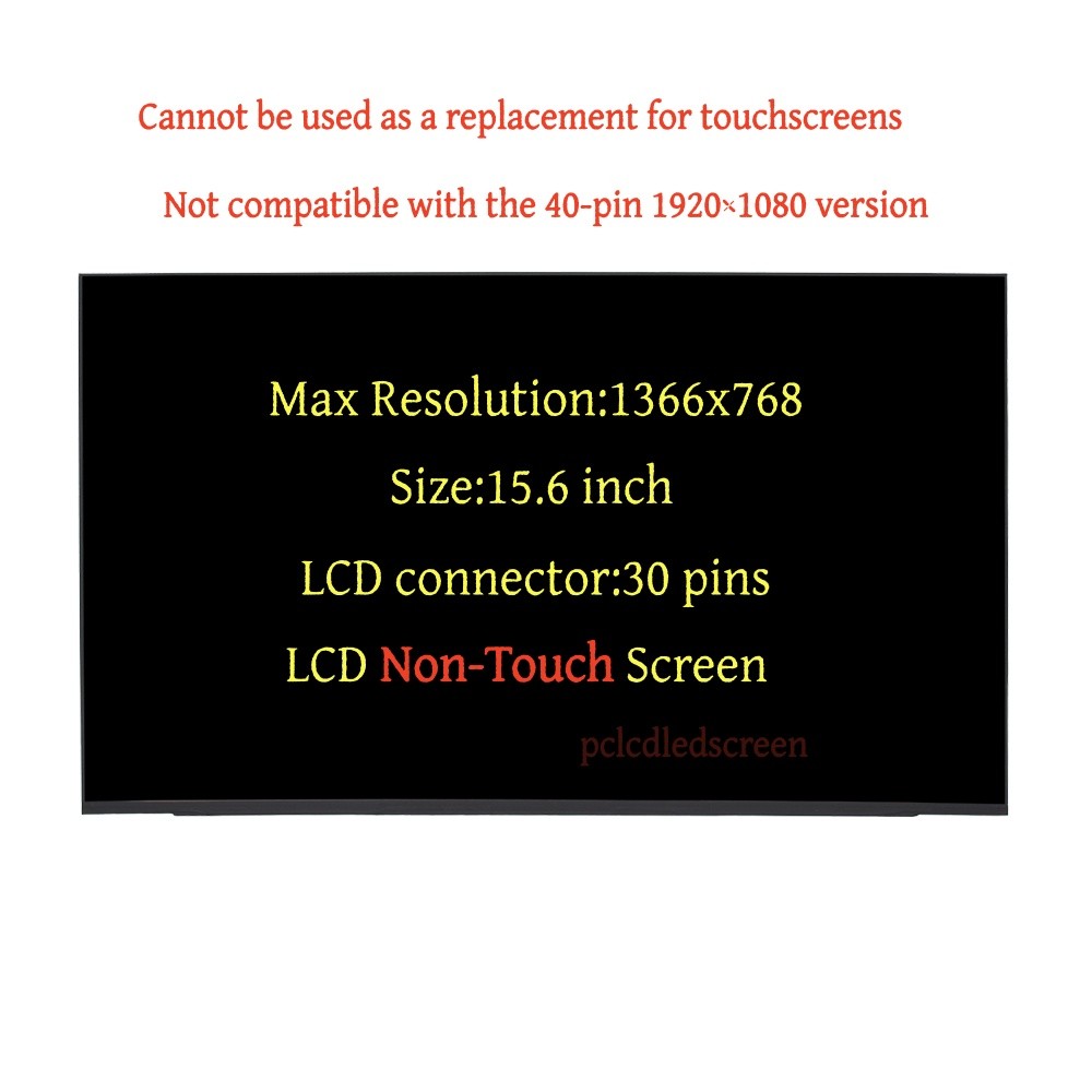 For Innolux N156BGA-E53 Rev.C1 HD 1366x768 30pin LCD Screen LED Display 15.6"