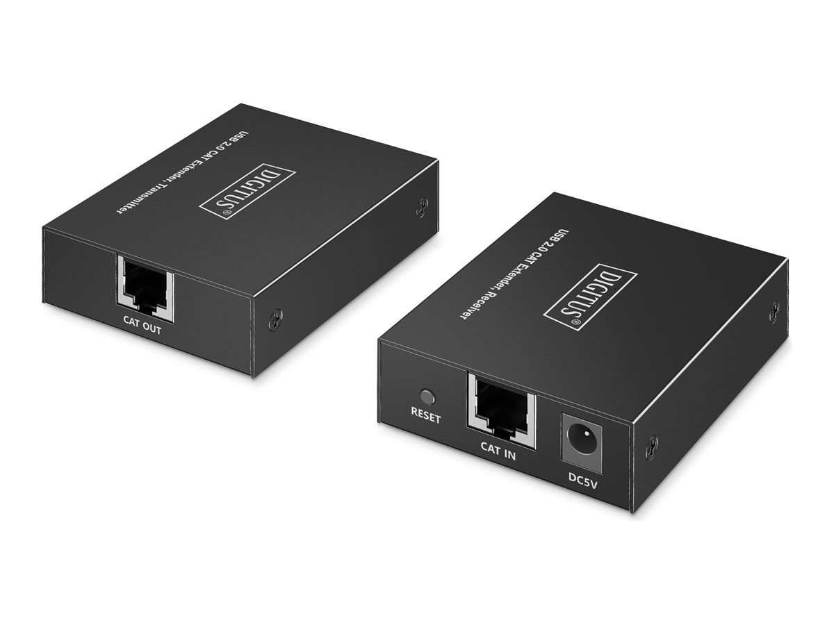 DIGITUS USB 2.0 Cat Extender USB-A 150m Ethernet 4-Port DA-73120