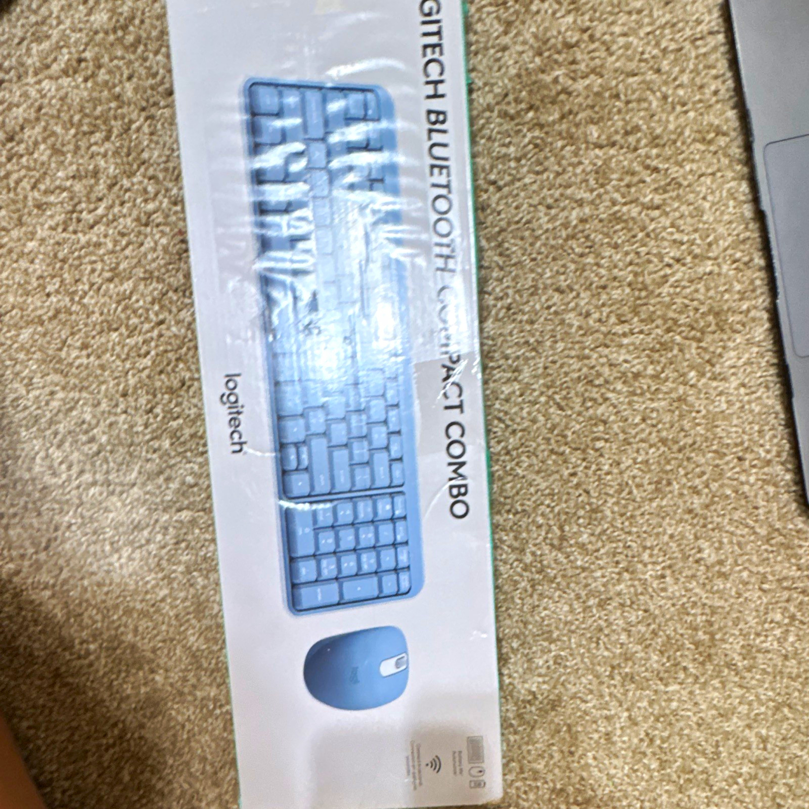 Logitech MK250 Bluetooth Compact Combo K250 Keyboard M196 Mouse Blue QWERTY