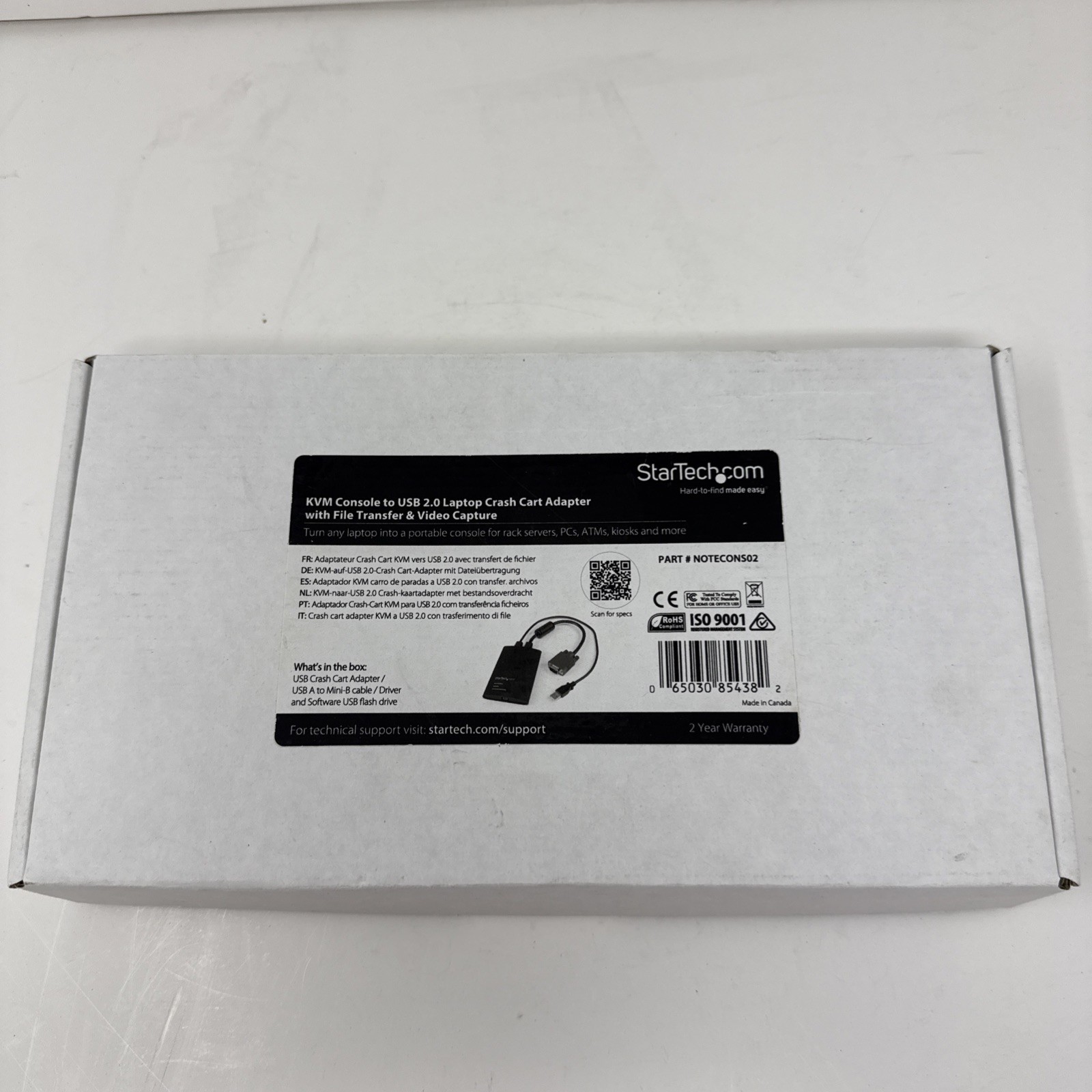 StarTech.com USB Crash Cart Adapter - File Transfer & Video - Portable Server...