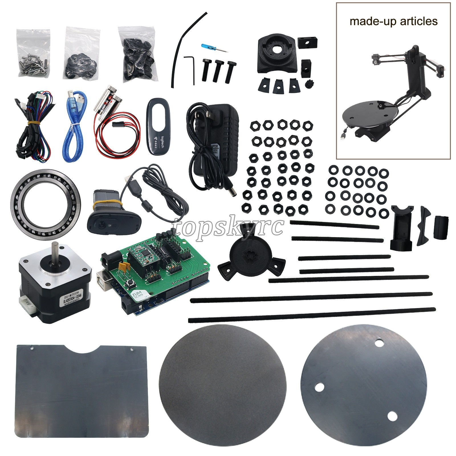 DIY 3D Scanner Kit Advanced Laser Scanner w/ C270 Camera 3D Open Source #sz