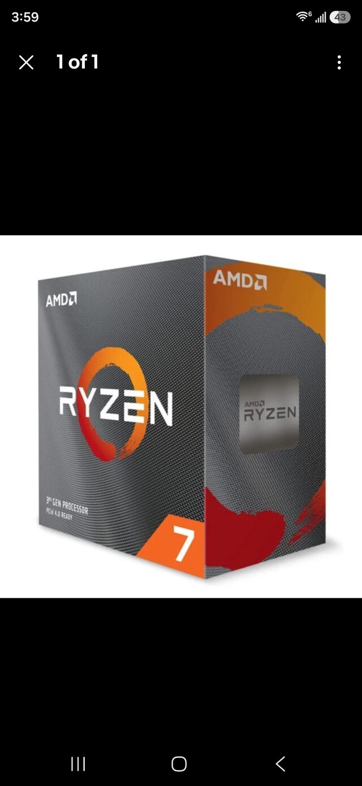 NEW AMD Ryzen 7 5700X 8-Core 16-Thread 3.4GHz Socket AM4 CPU Processor (Sealed)
