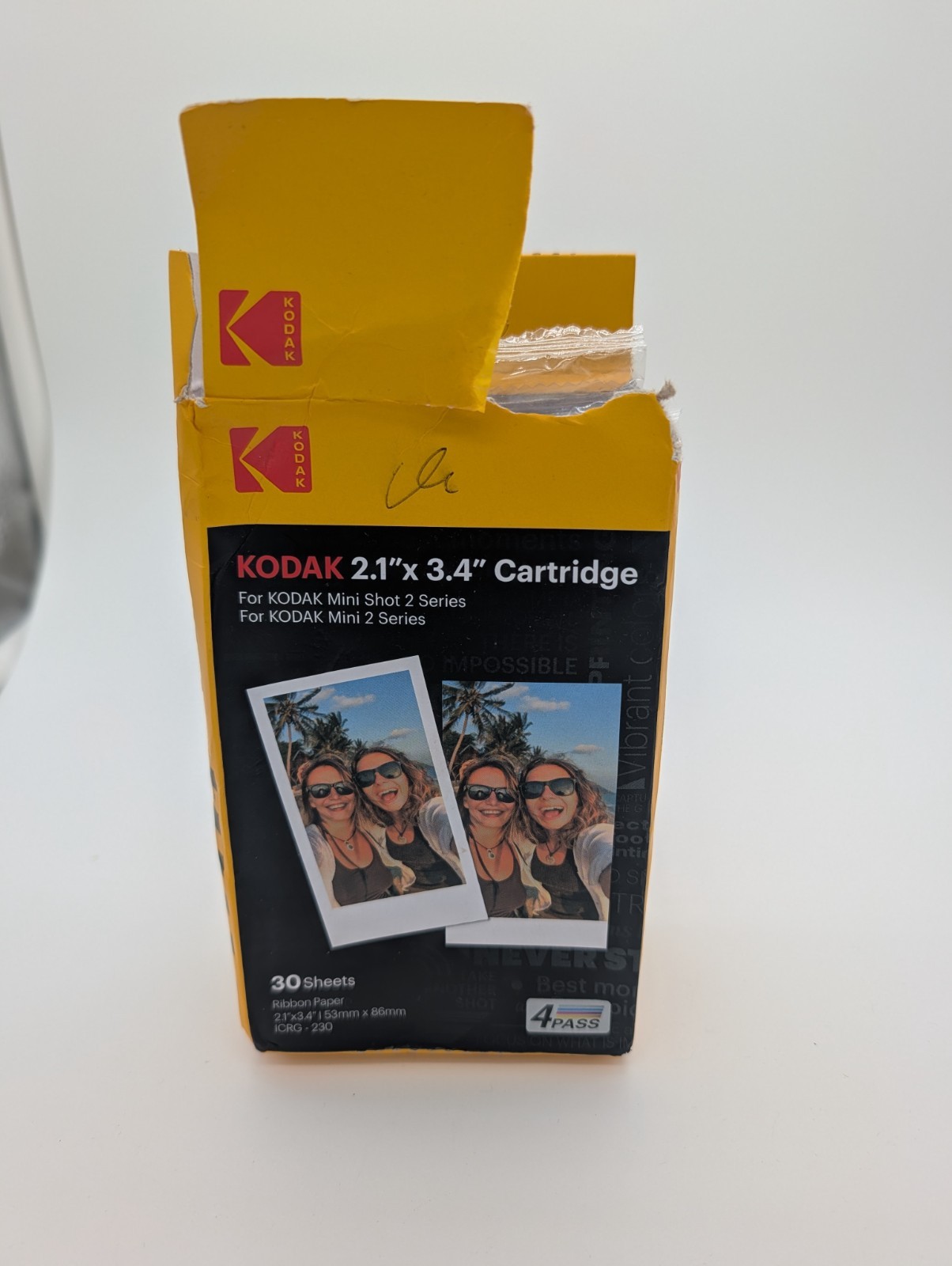 Kodak Mini Shot 2 Series Instant Cartridge 30 Sheets 2.1x3.4 NEW Open Box