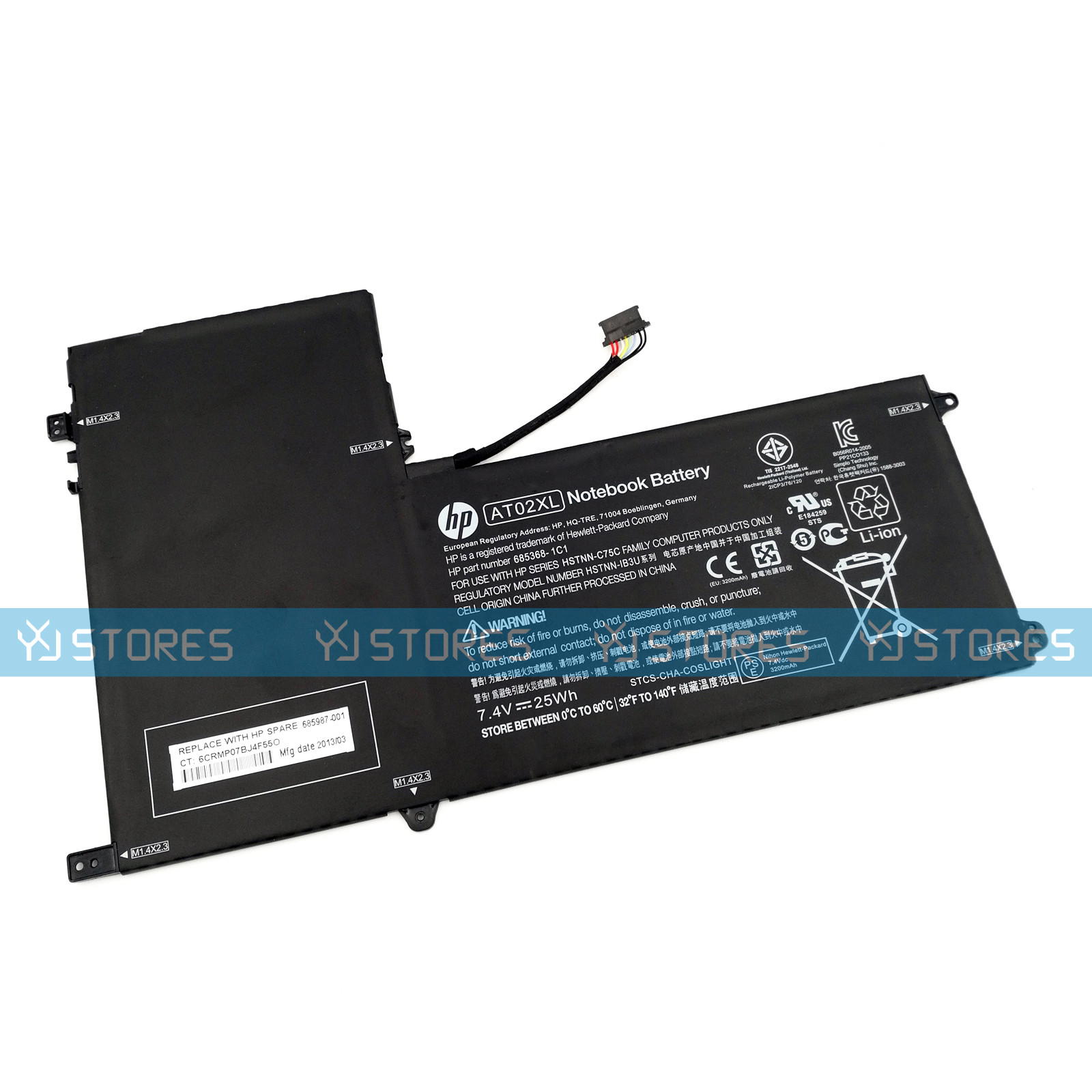 Genuine AT02XL Battery for HP ElitePad 900 G1 HSTNN-IB3U 685368-1C1 685987-001
