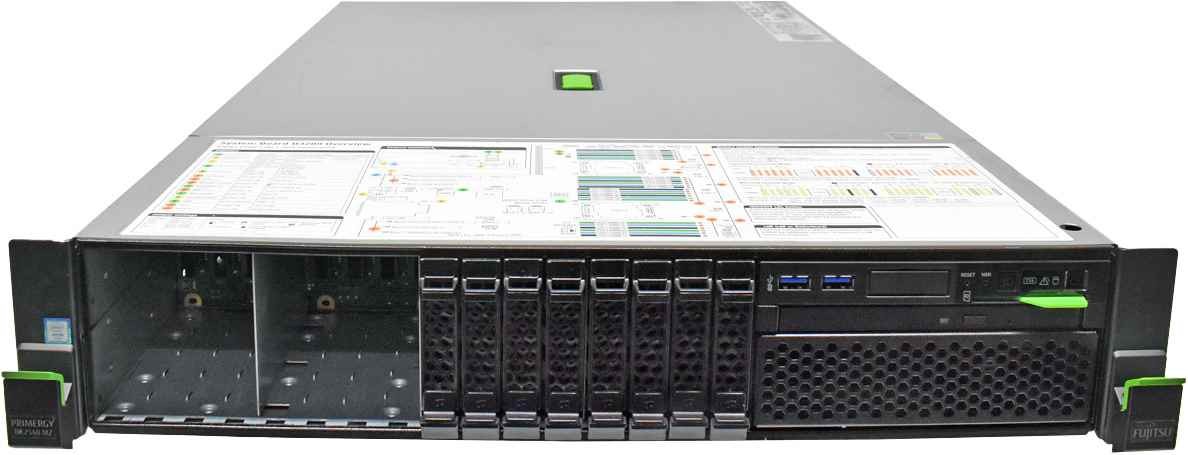 Fujitsu Primergy RX2540 M2 Server no CPU & RAM no HDD 2x Cooler 8Bay 2.5 inch