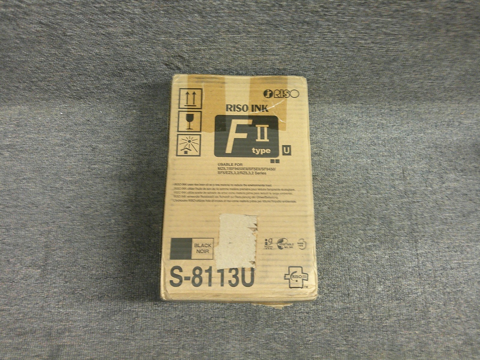 S-8113U New Genuine RISO Black Type FII Inks (2pk)