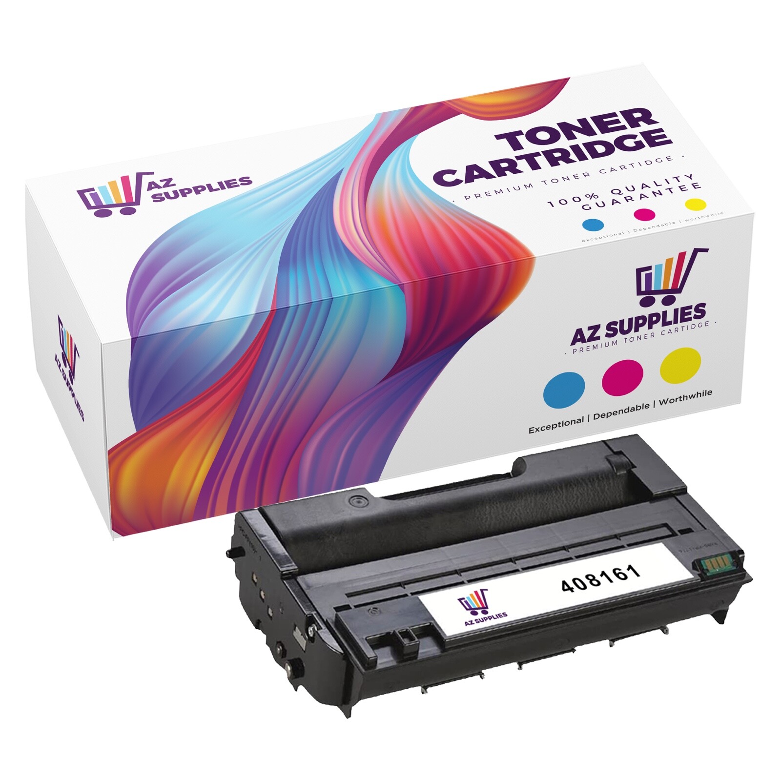 1PK 408161 Black Toner Cartridge Compatible for Ricoh SP 377DNwX SP 377SFNwX
