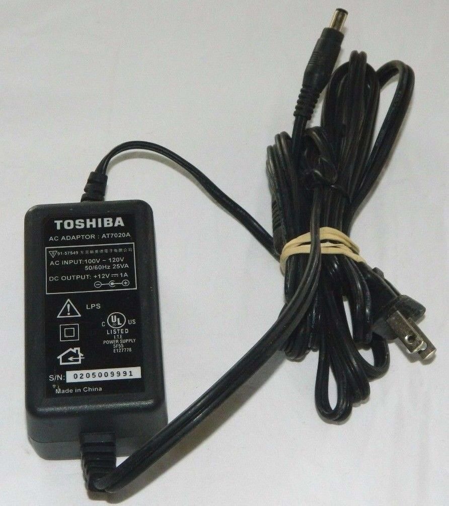 Toshiba OEM AT7020A AC Adapter Power Supply Adapter For Laptop Computer 12v 1A