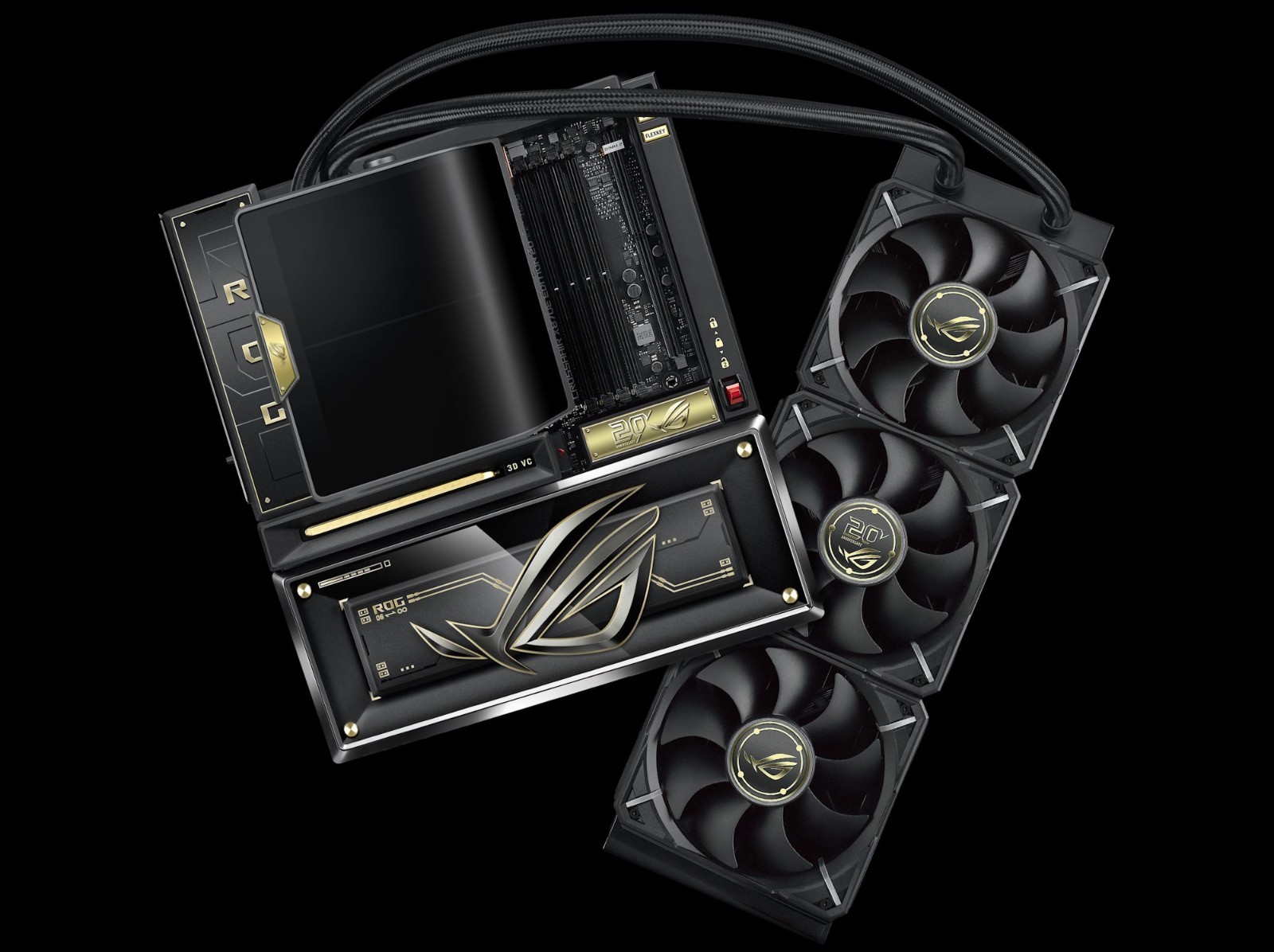 ASUS ROG 20th anniversary PC bundle GPU NOT included.