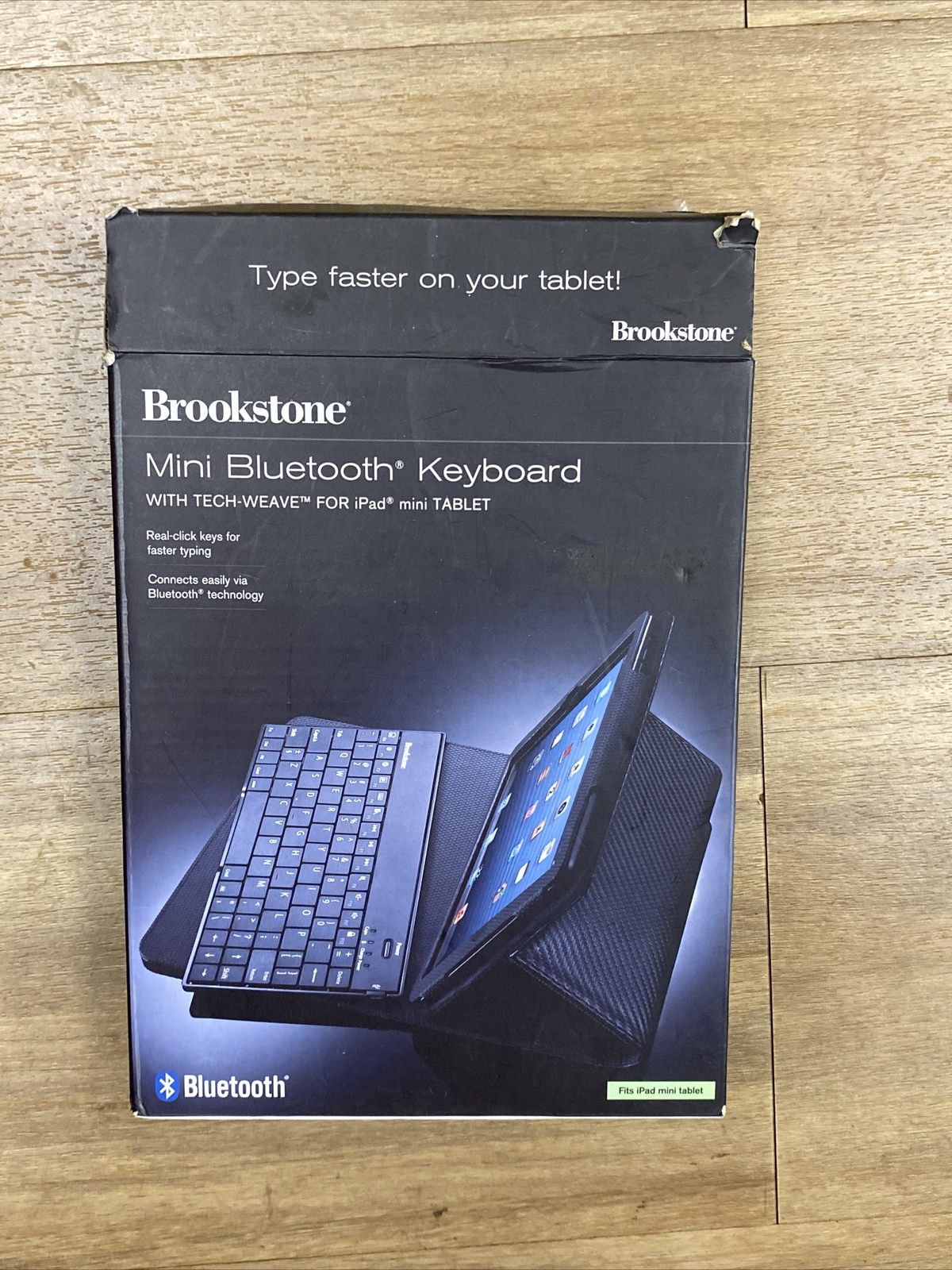 Brookstone Mini Bluetooth Keyboard For iPad Mini 1, 2, 3 Tablet "Black"