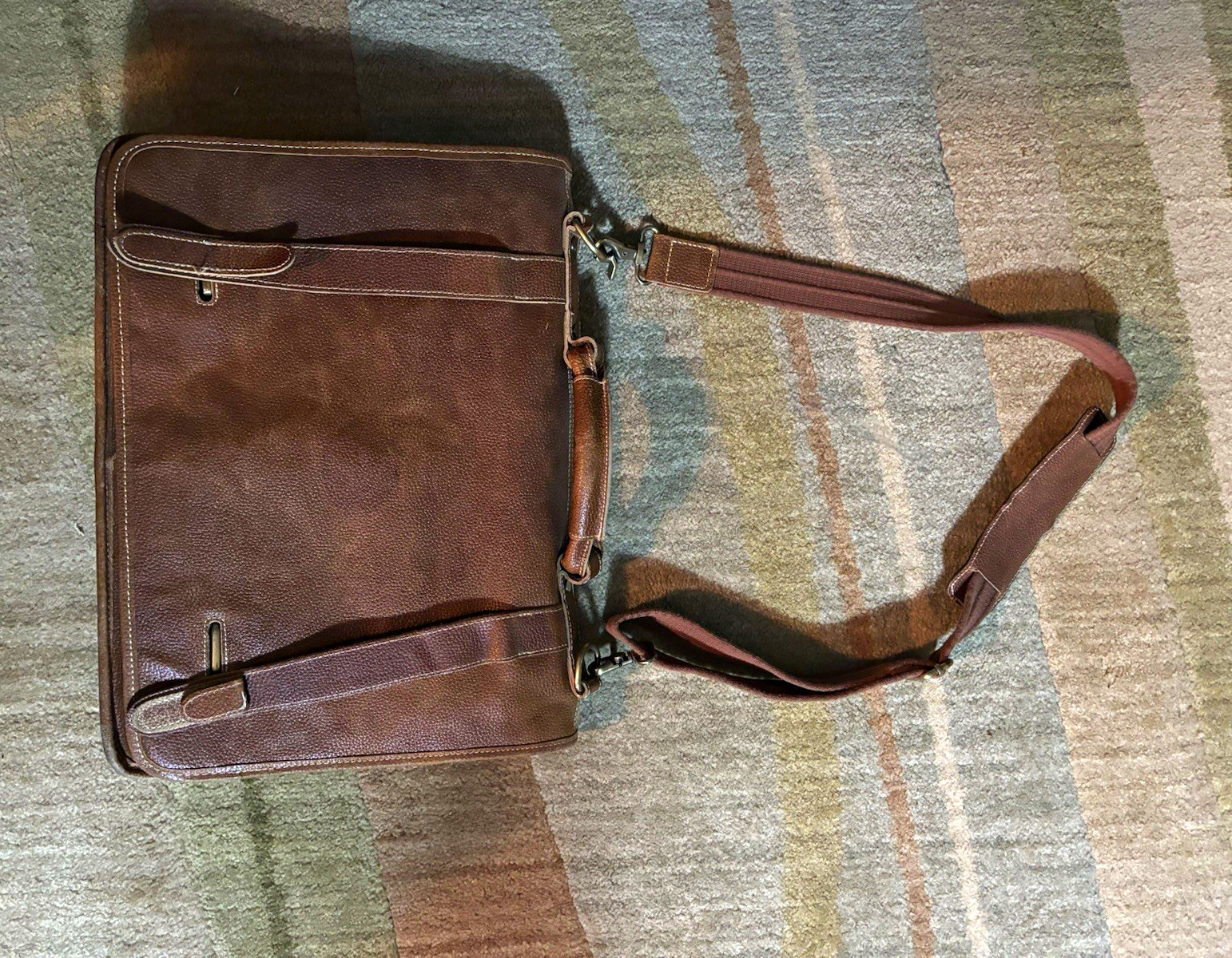 AMERI Leather Laptop Crossbody/Shoulder Bag - Genuine Vintage Leather