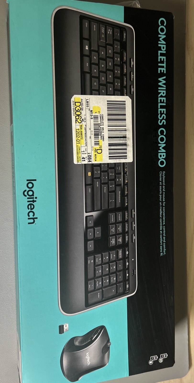 Logitech Complete Wireless Combo Keyboard and Mouse Combo 920-008972