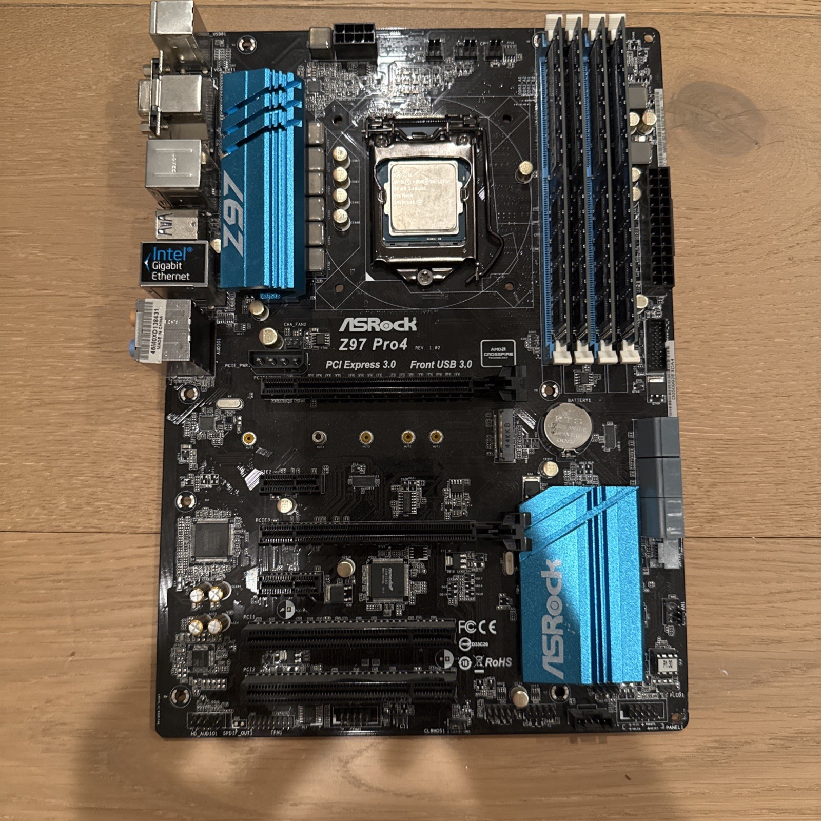 COMBO DEAL ASRock Z97 Pro4 + Intel Core Xeon E3-1231 V3 + 16GB Fast Memory