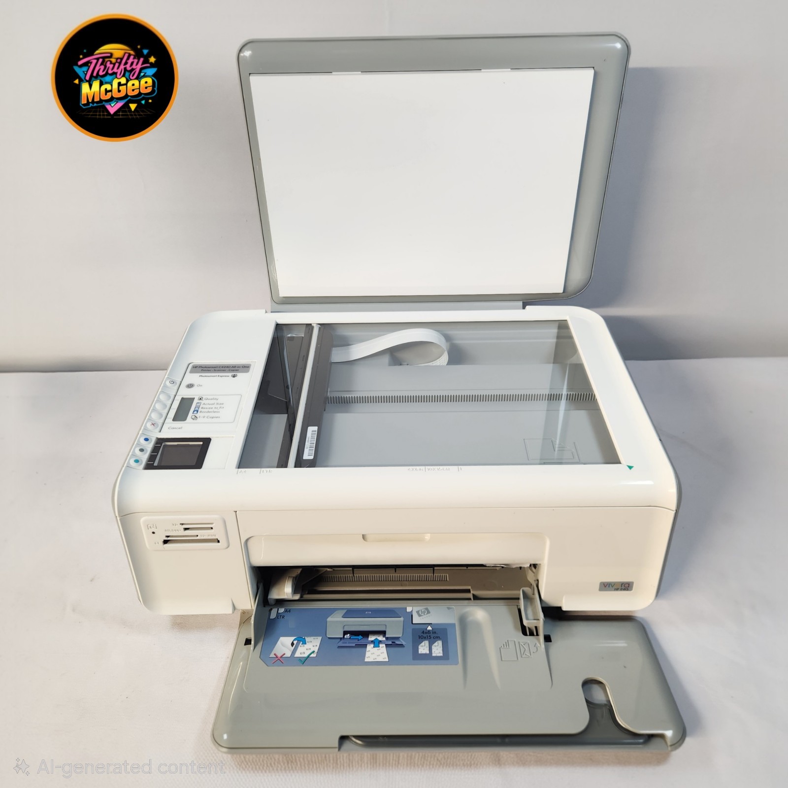 HP Photosmart C4240 All-In-One Inkjet Printer Copy Scan 