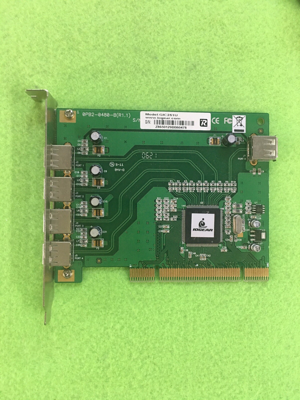 IOGEAR 5-Port Hi-Speed USB  Card GIC251U