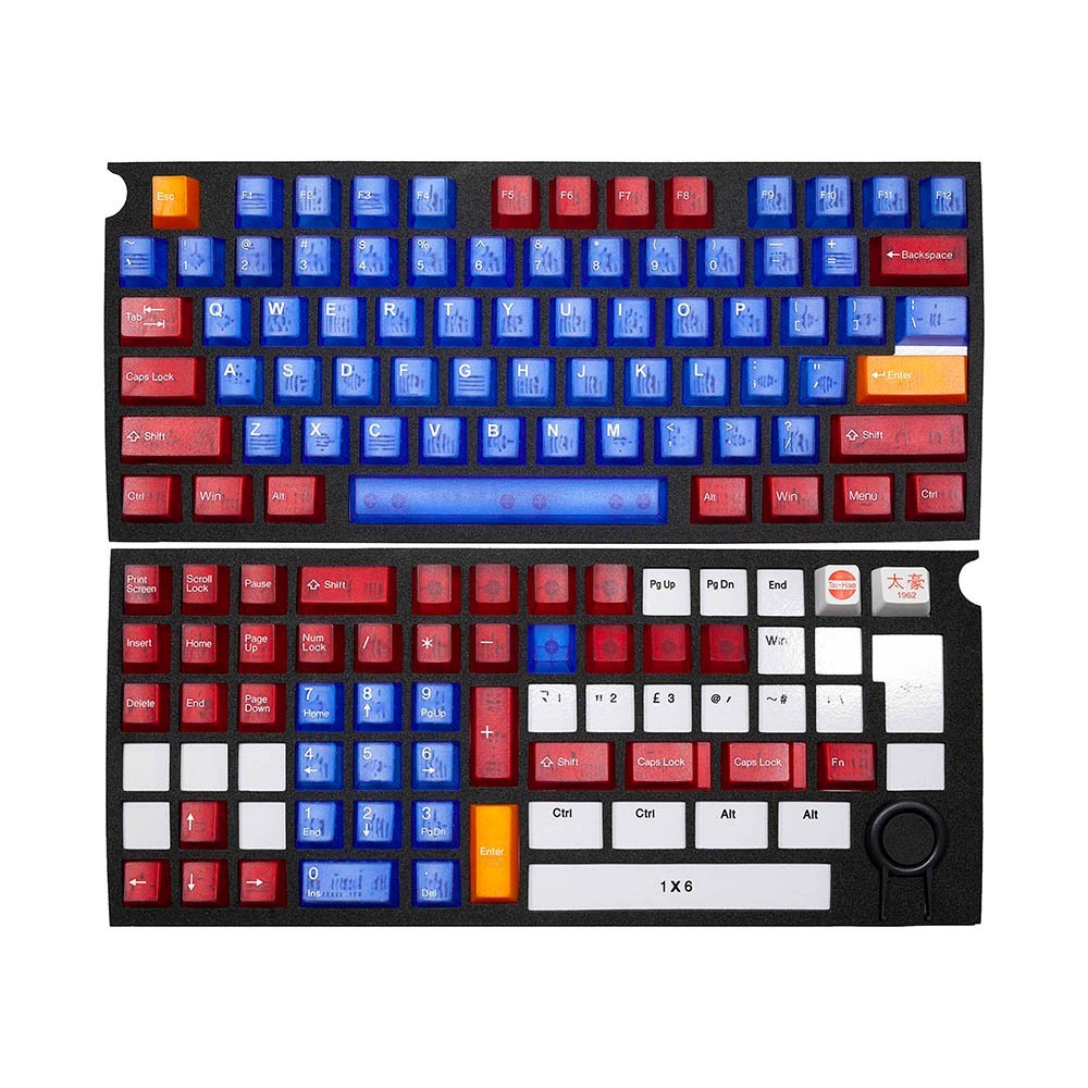 Taihao RBO Cubic ABS Doubleshot Keycap Translucent Cubic Type for mechanical key