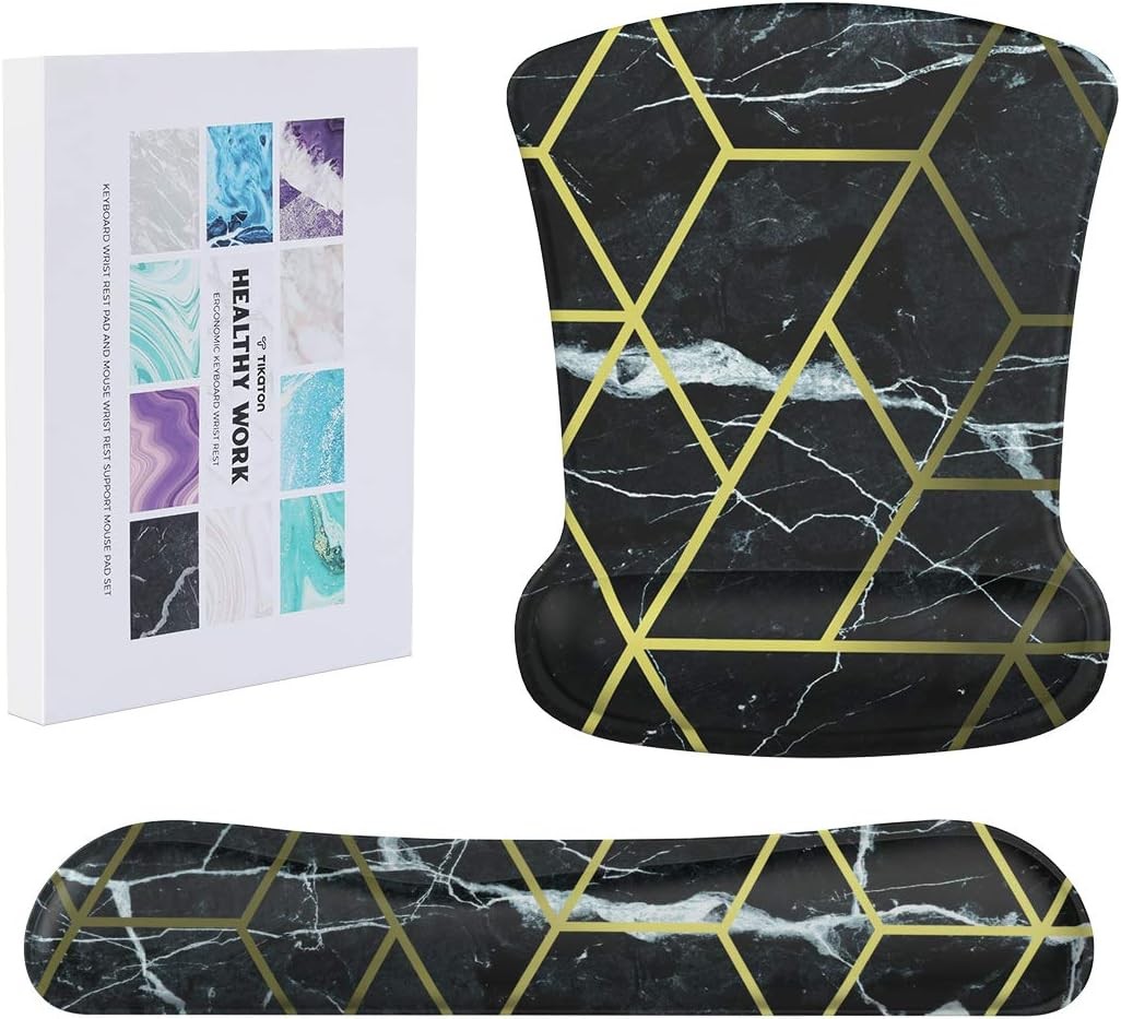 Keyboard Wrist Rest Pad and Mouse Wrist Rest Support Mouse Pad Set Pain Relief