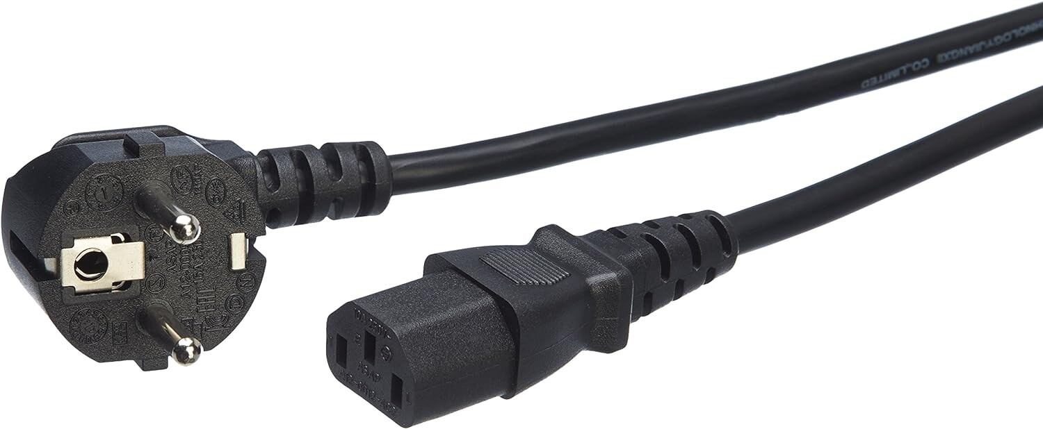 Amazon Basics Power Cord, 15', Black